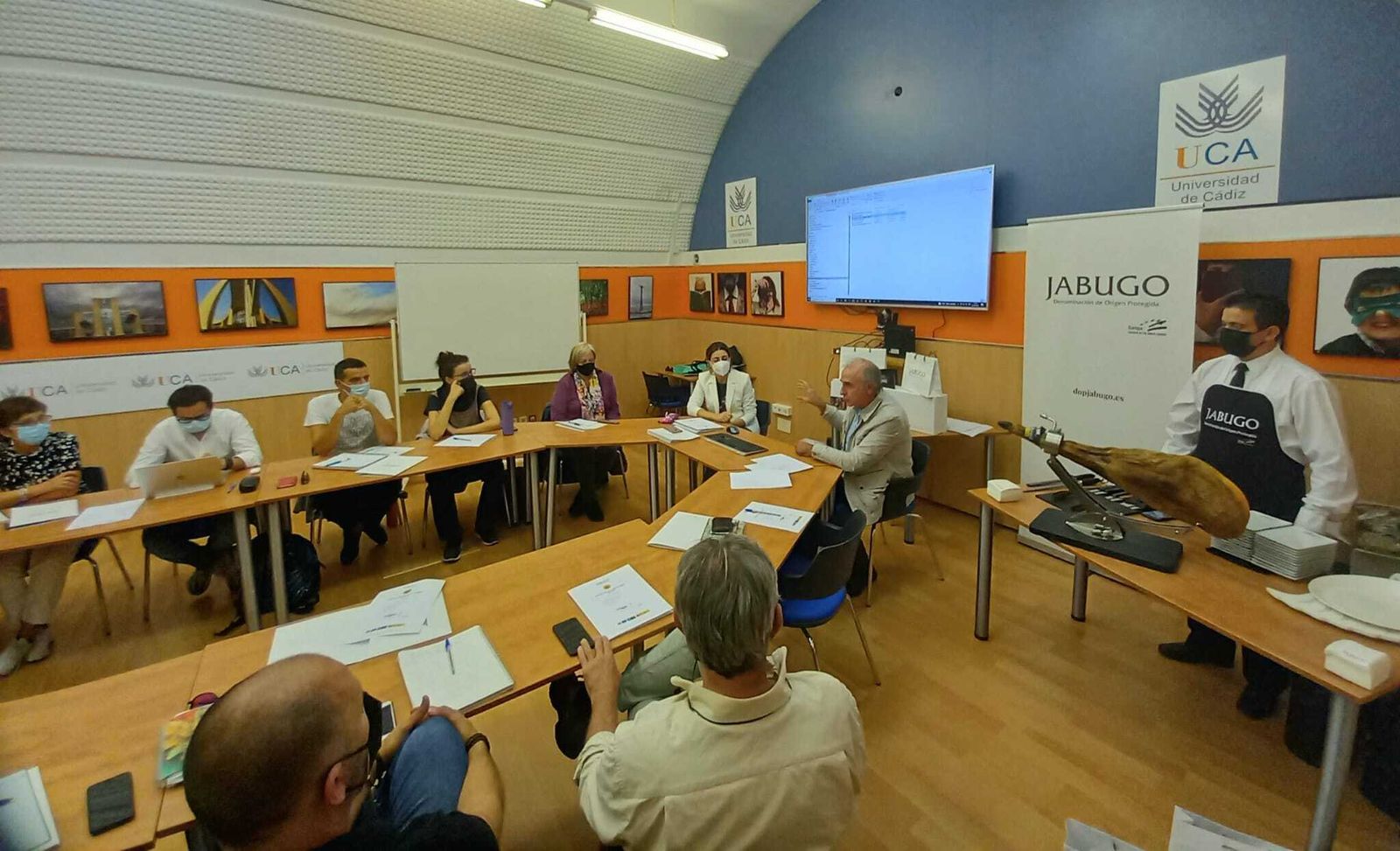 Un momento de la sesión que ha dado José Antonio Pavón en Masterñam.