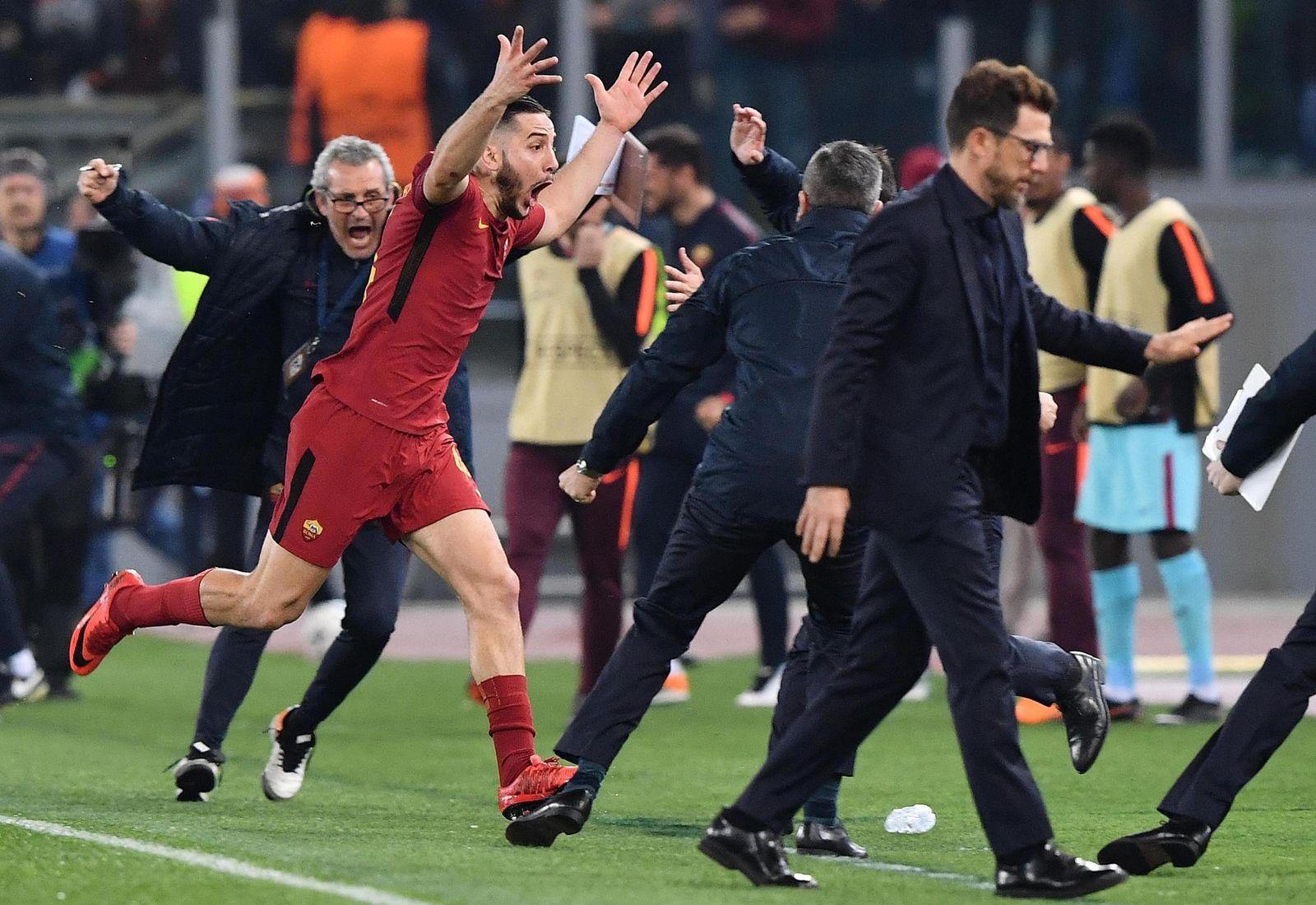 El Roma-Barcelona, en imágenes