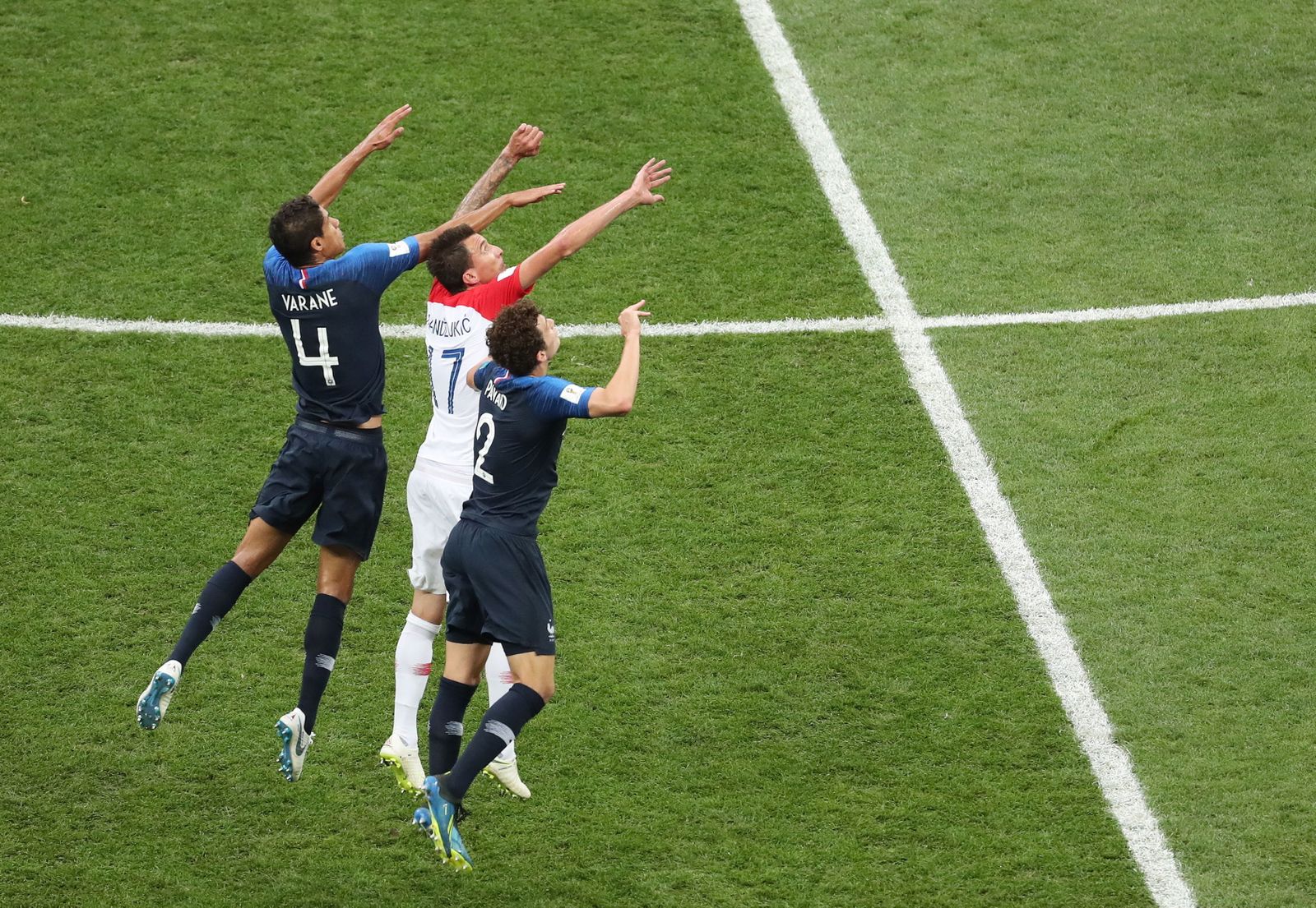 El Francia-Croacia de la final del Mundial de Rusia, en imágenes