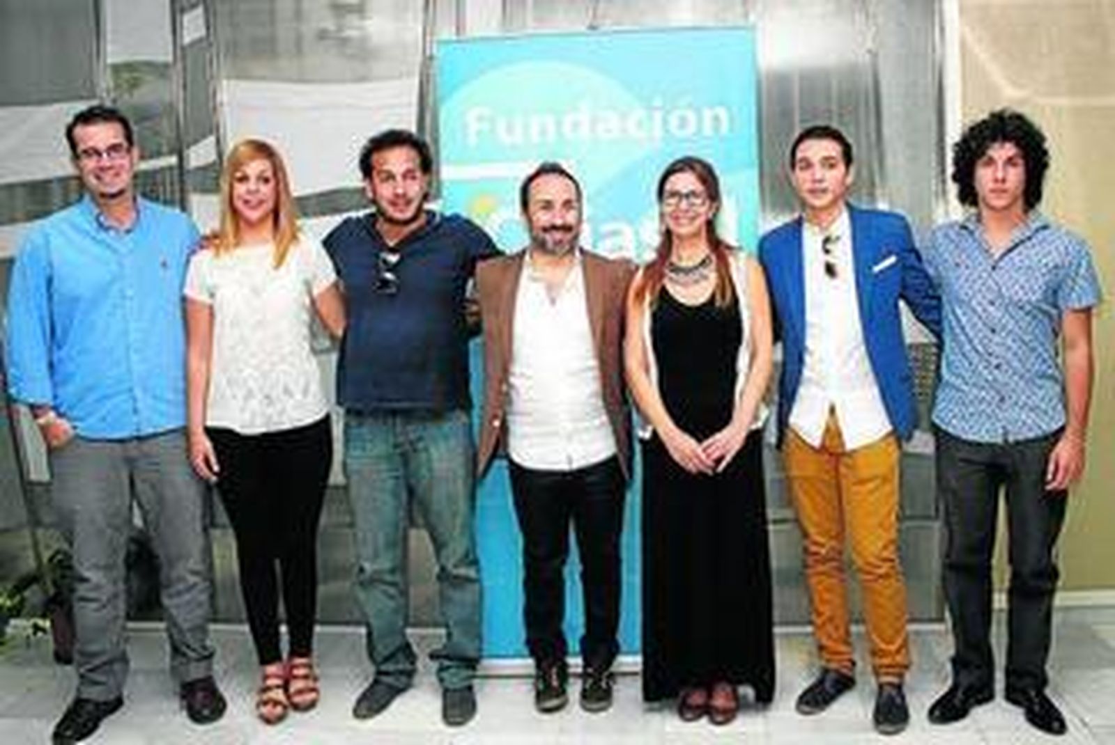 E elenco de jóvenes artista que componen la edsición de este año.