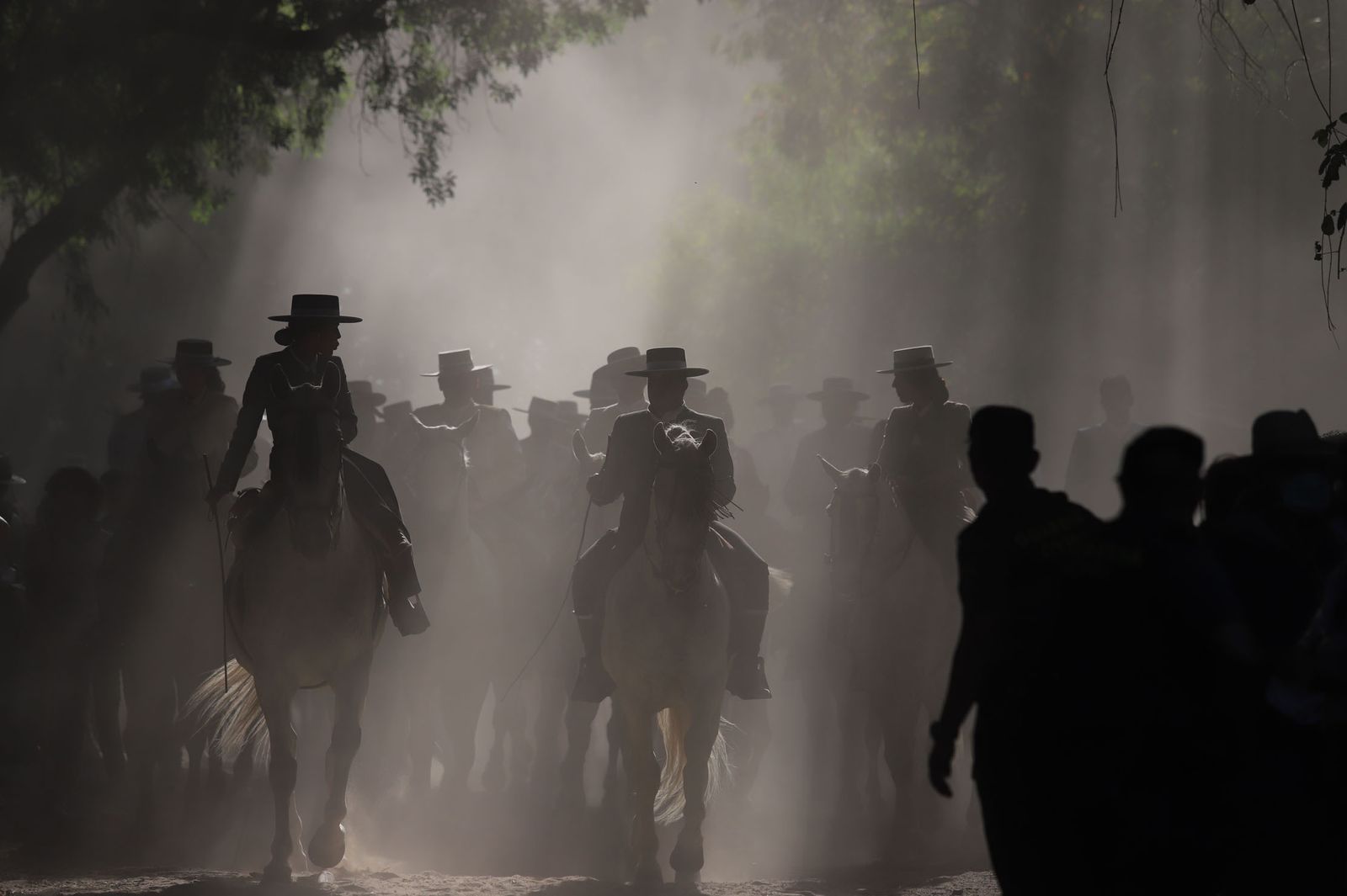 Imágenes de la Hermandad del Rocío de Huelva en la charca