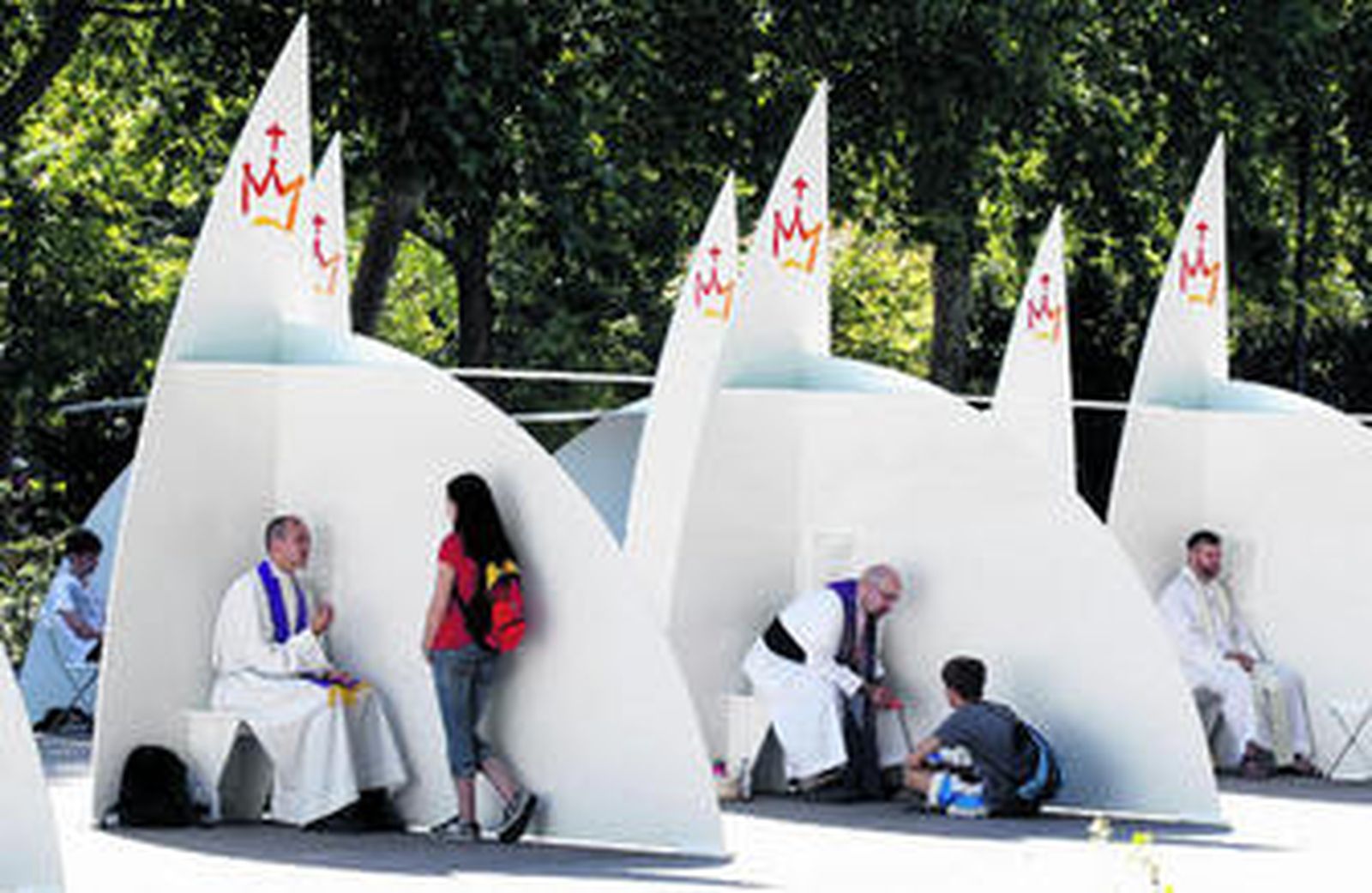 Confesiones al aire libre en Madrid
