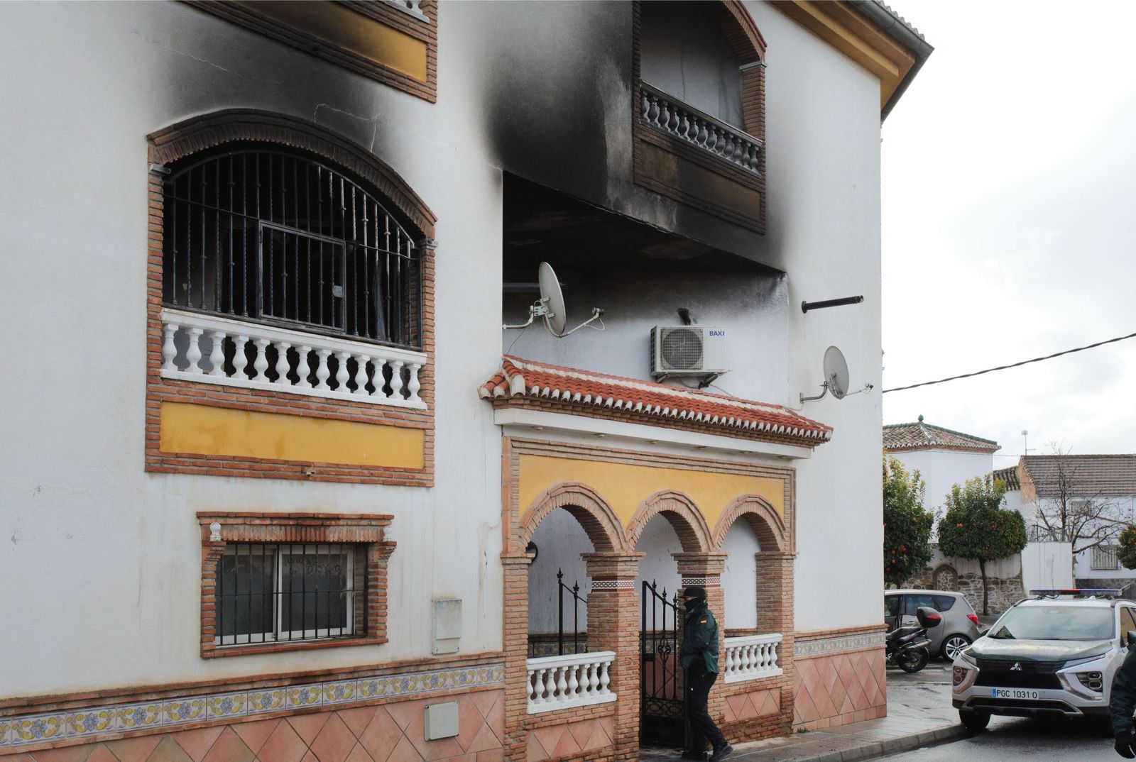 Imagen de la vivienda calcinada por las llamas