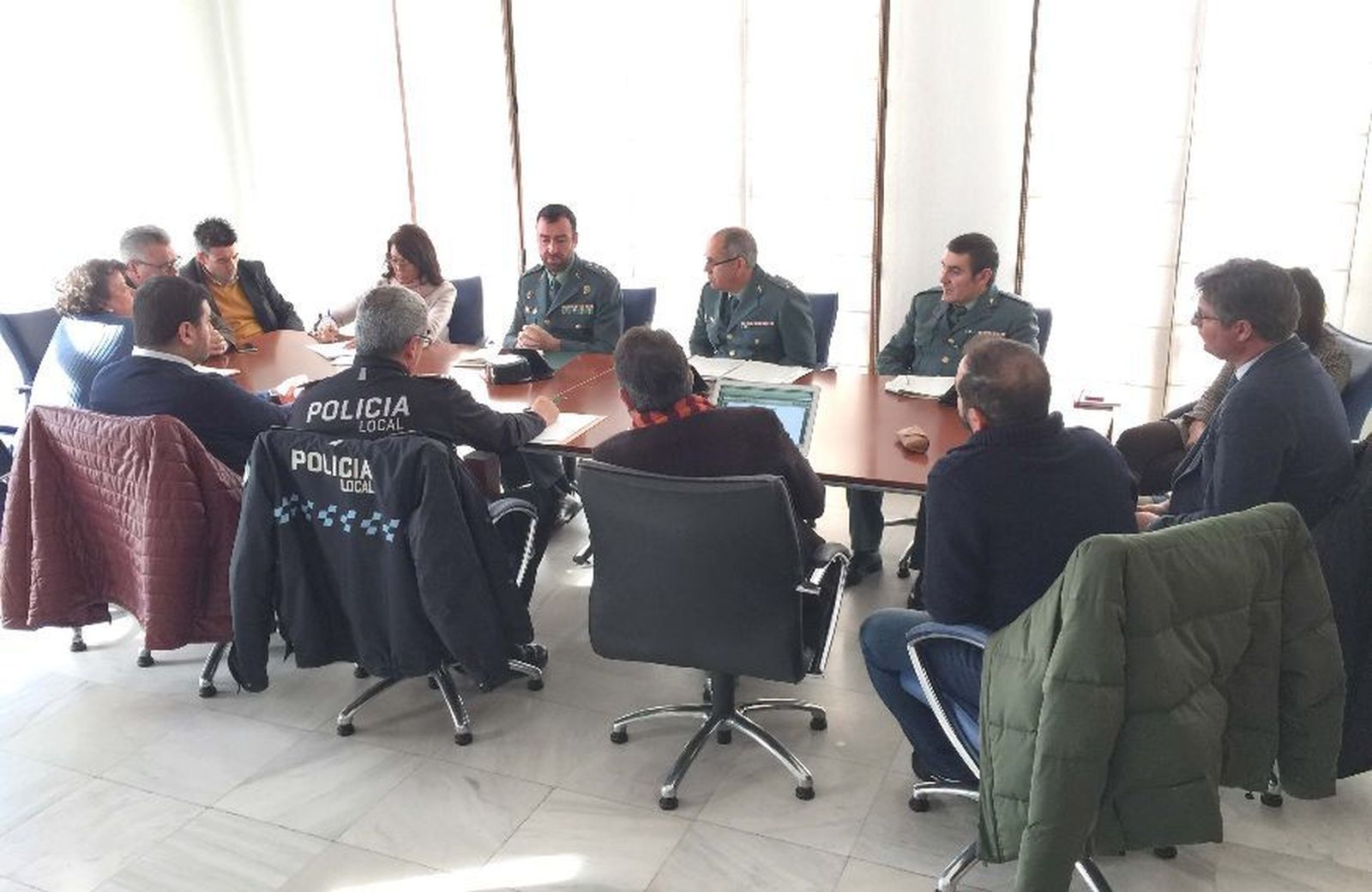 Celebración de la junta local de seguridad en Puente Genil.