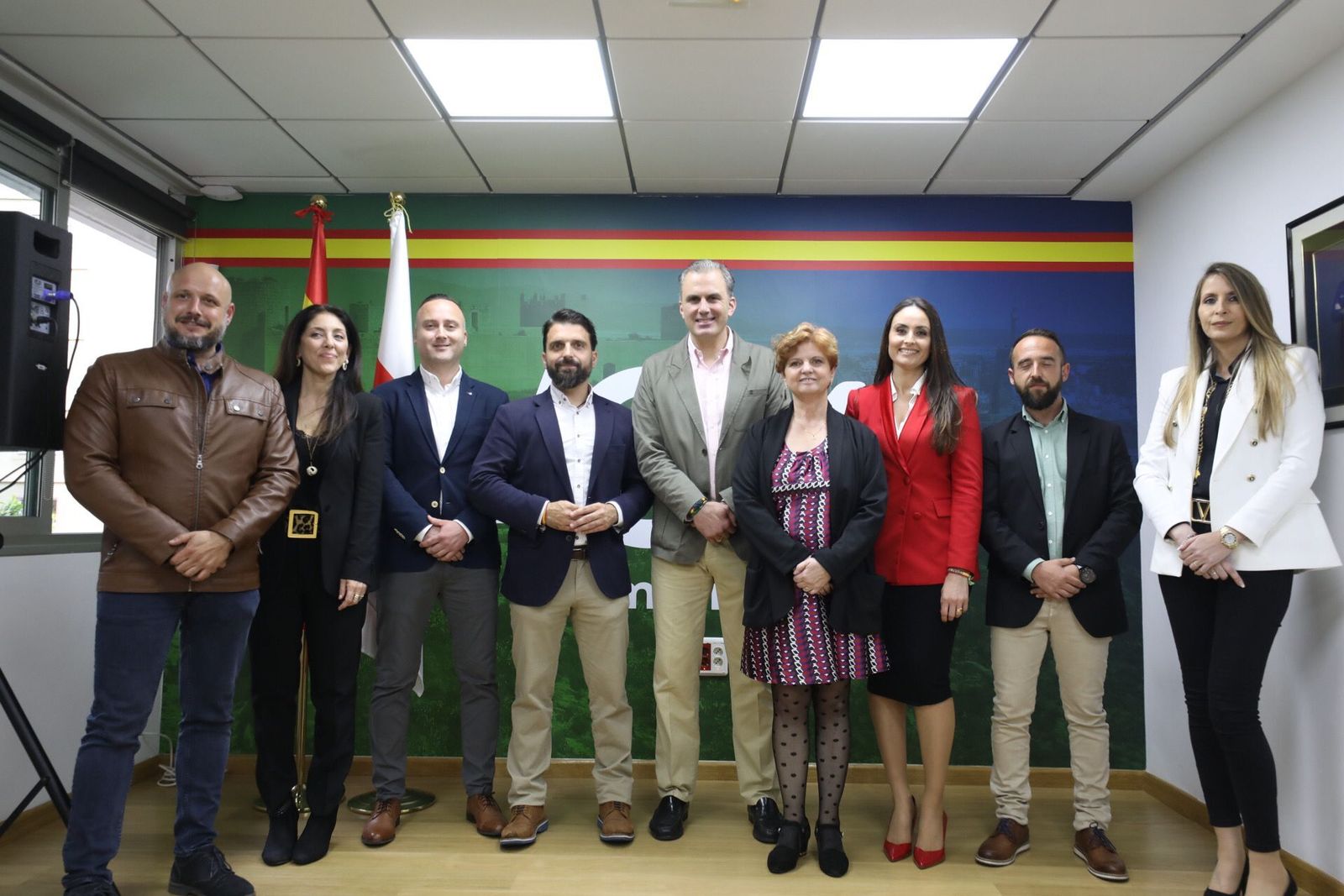 Ortega Smith, durante la inauguración de la sede de de VOX en Almería.