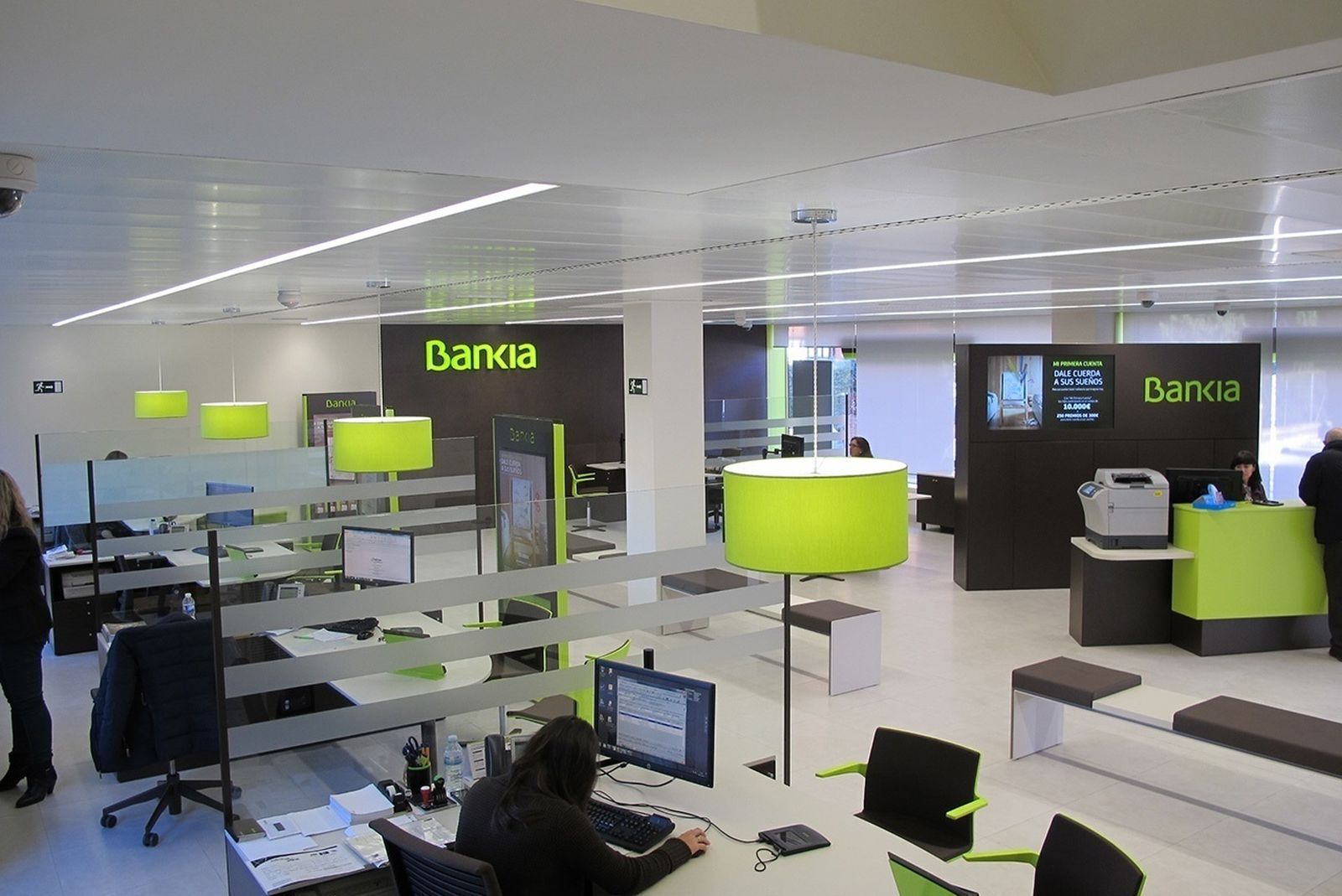 Una de las oficinas de Bankia.