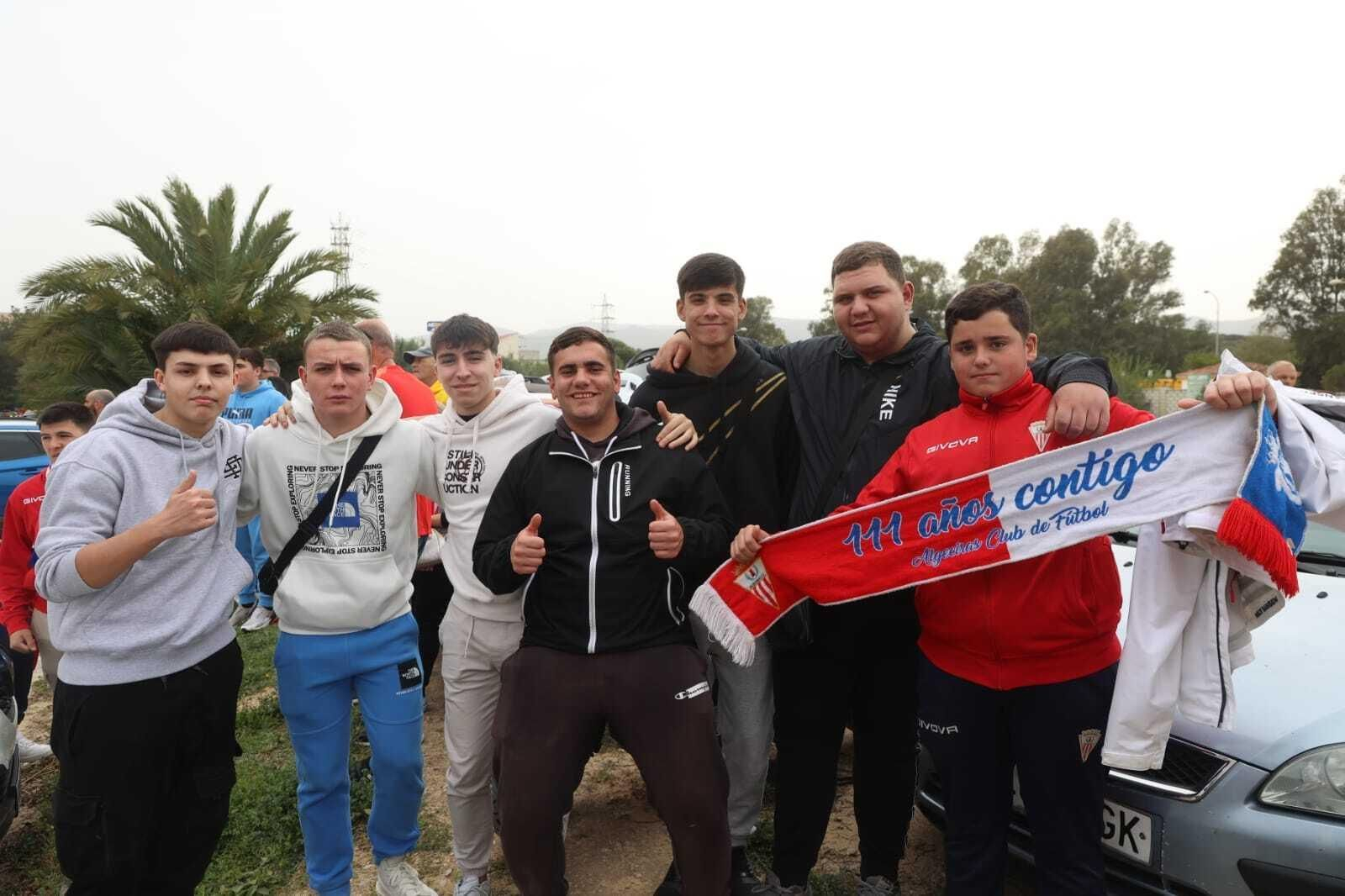 Ambiente en los aledaños del Nuevo Mirador antes del Algeciras CF-Málaga CF