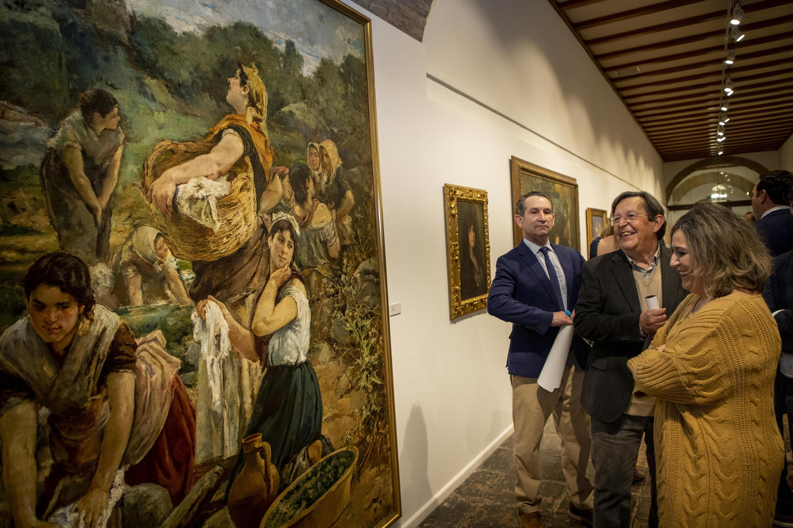 La inauguración de la exposición antológica del pintor Tomás Muñoz Lucena, en imágenes