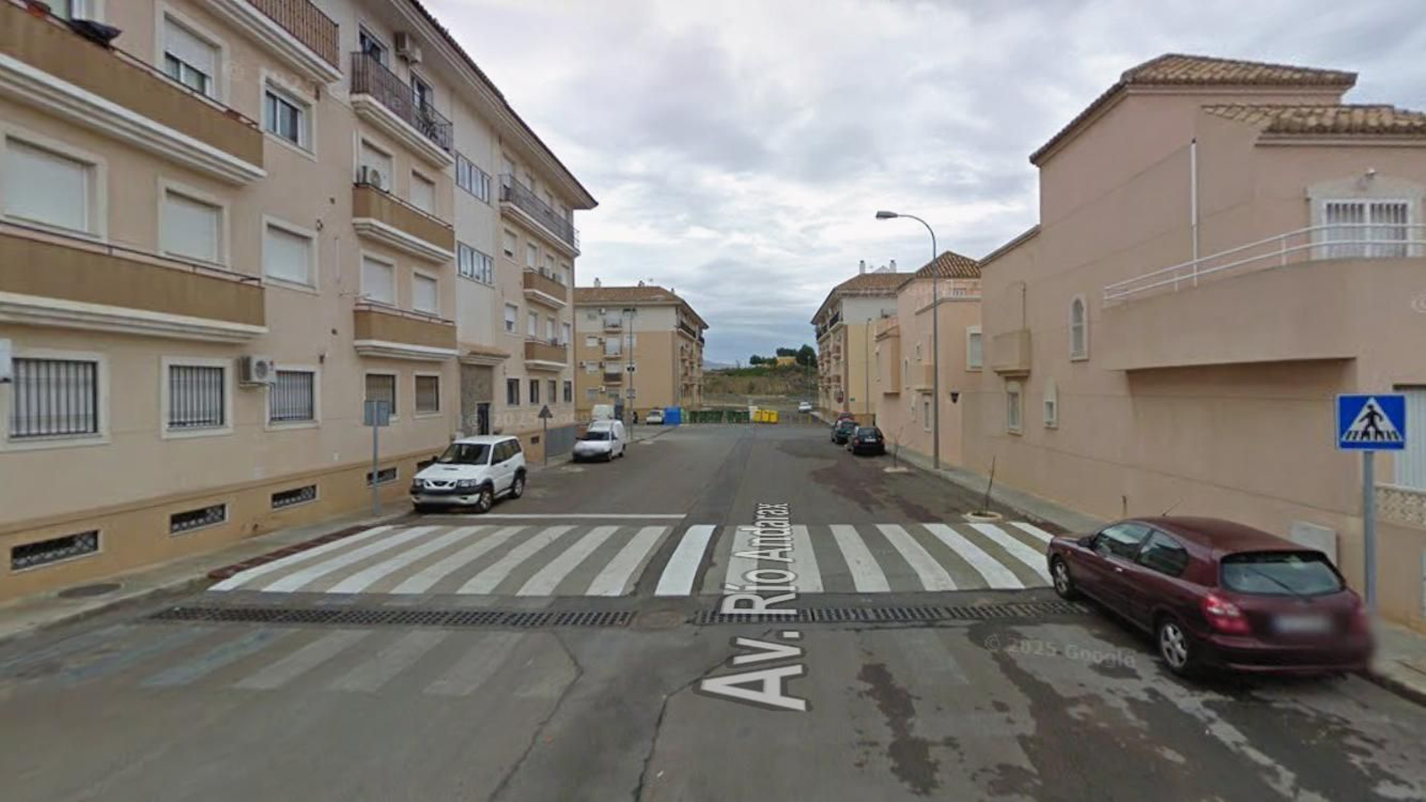 Avenida Río Andarax, en la que ha tenido lugar el incendio.