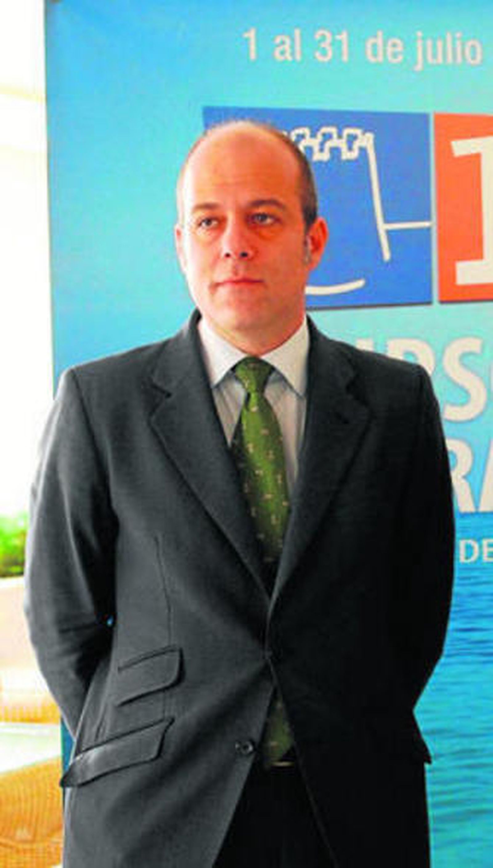 Juan Ignacio Romero, del Ministerio de Hacienda, ayer en Aguadulce.