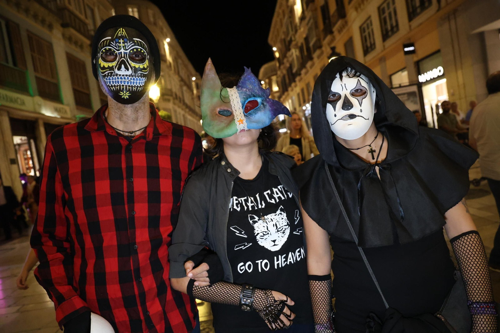 La noche de Halloween en Málaga, en imágenes