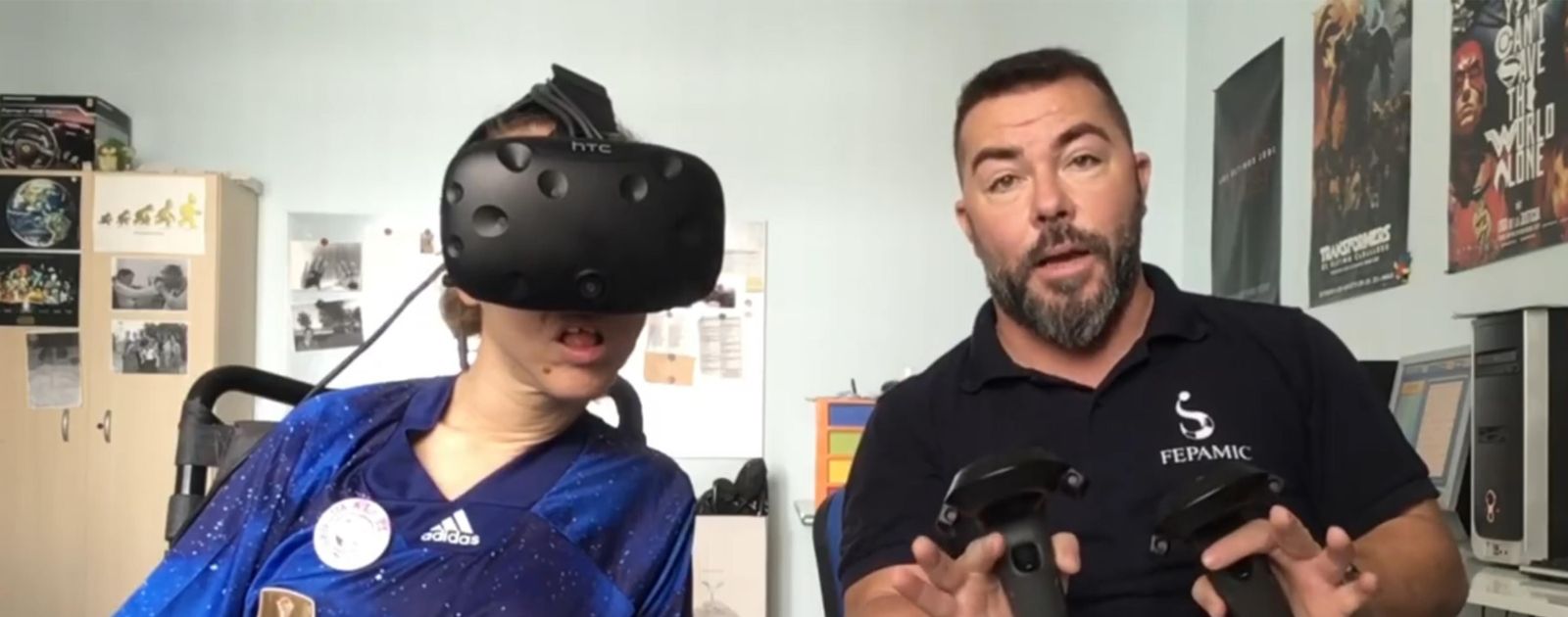 Uso del programa de realidad virtual que promueve Fepamic.