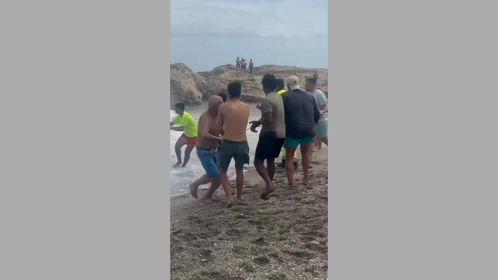 Vídeo del rescate de los turistas.
