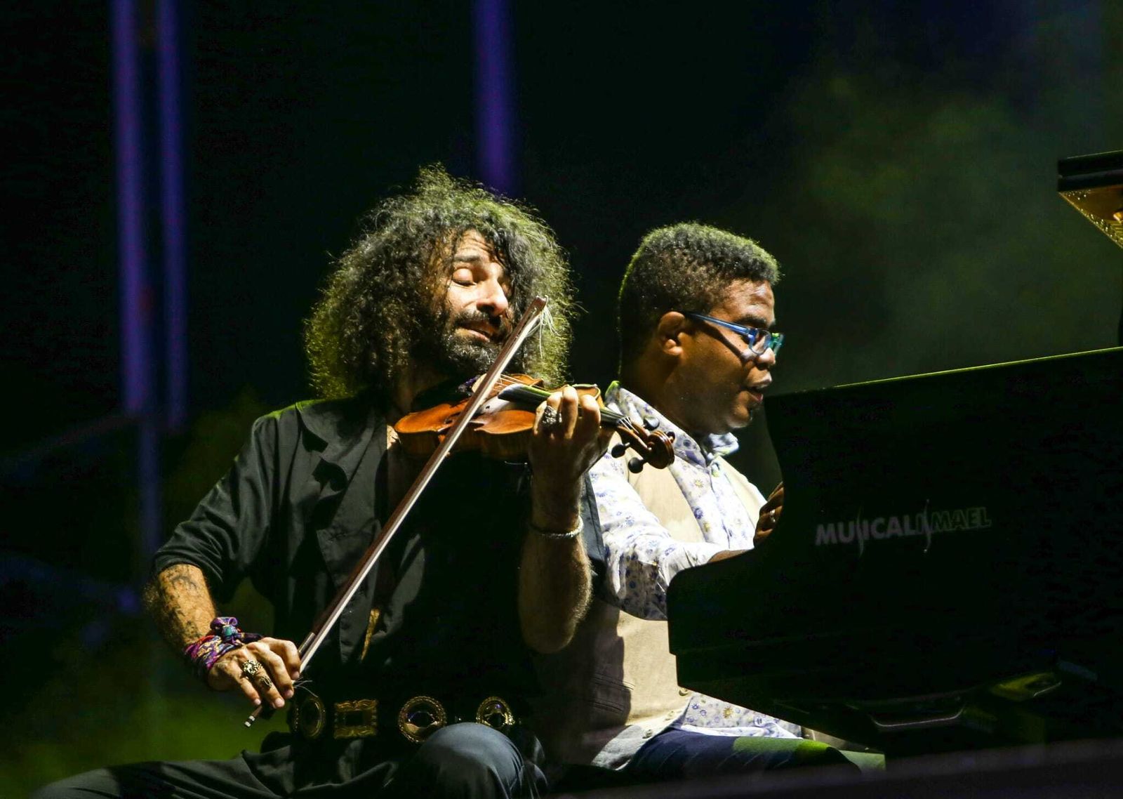 Ara Malikian, durante su concierto en Sancti Petri el pasado año.