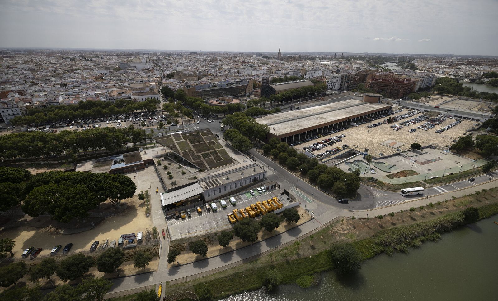 Sevilla desde el helicóptero de la Policía Nacional