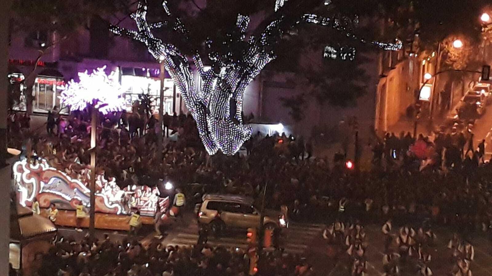 Una carroza en la Alameda Principal.