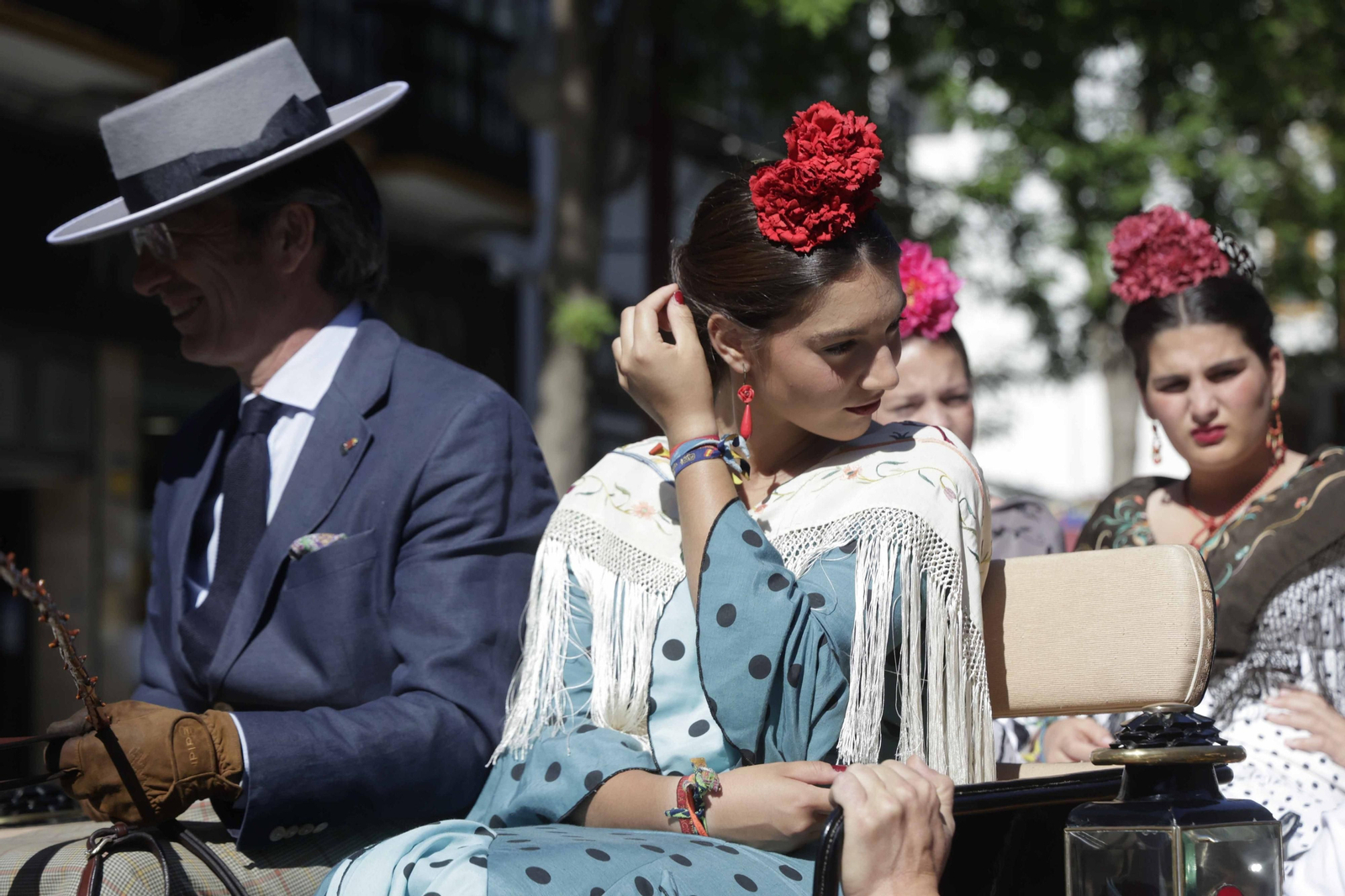 Las imágenes de la exhibición  de enganches en la Maestranza