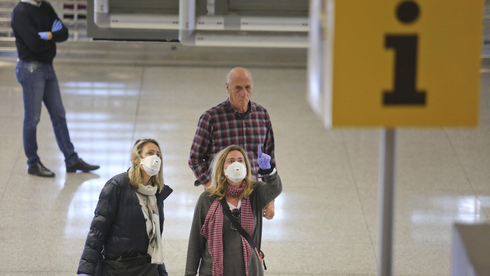 El aeropuerto, este miércoles.