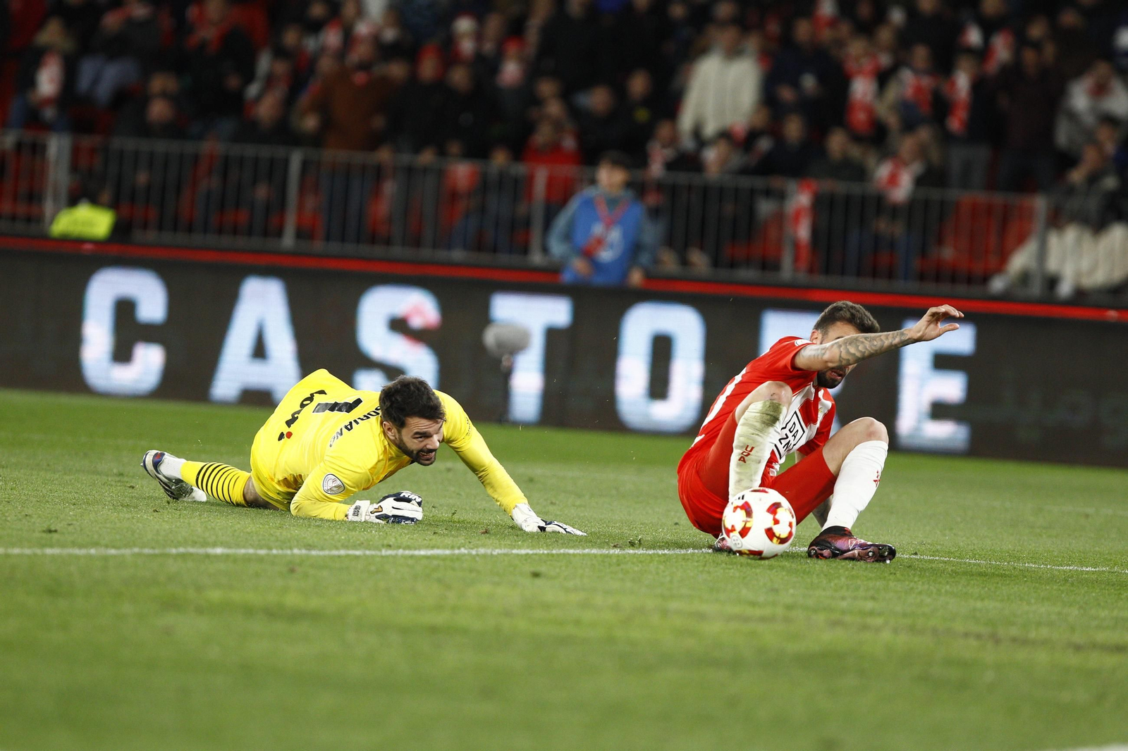 El partido U.D. Almería-C.D. Leganés de Copa del Rey, en imágenes