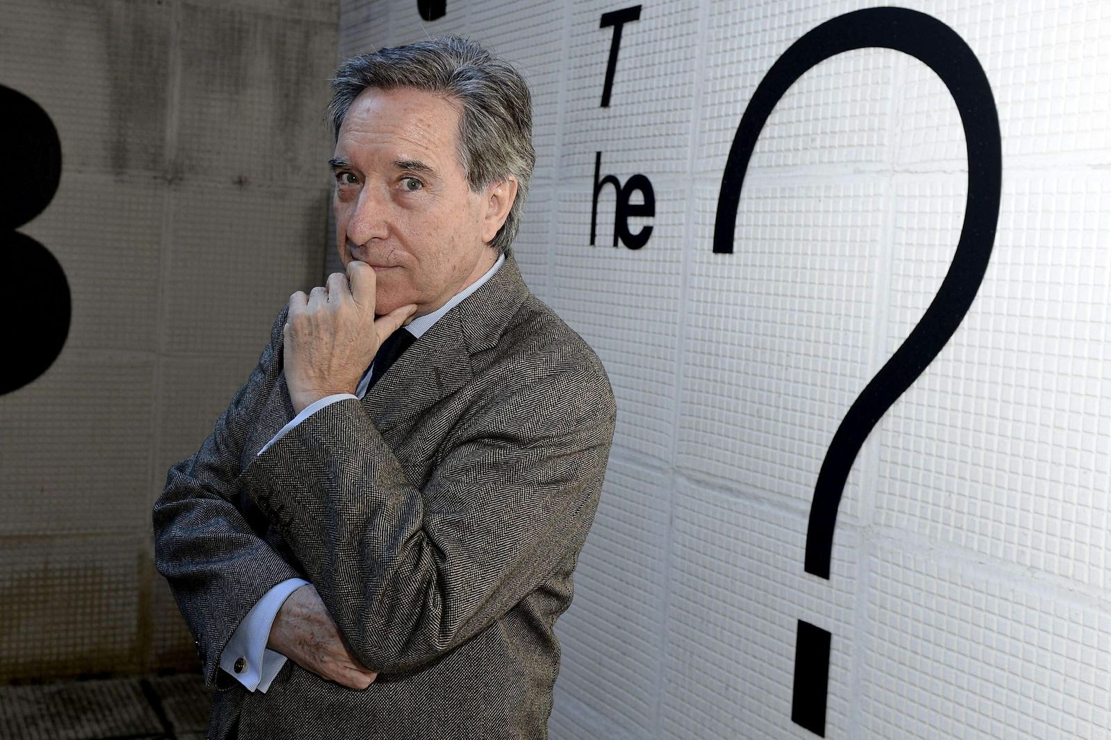 Iñaki Gabilondo en el acto de la entrega de la medalla de oro de la Academia de la Radio hace tres años.