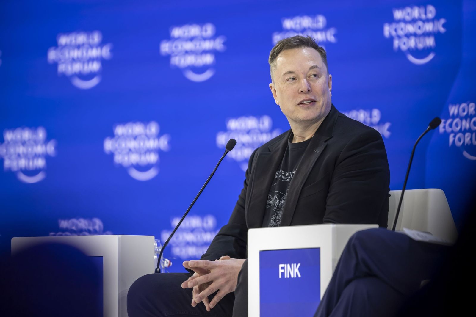 Elon Musk, en el Foro Económico de Davos.