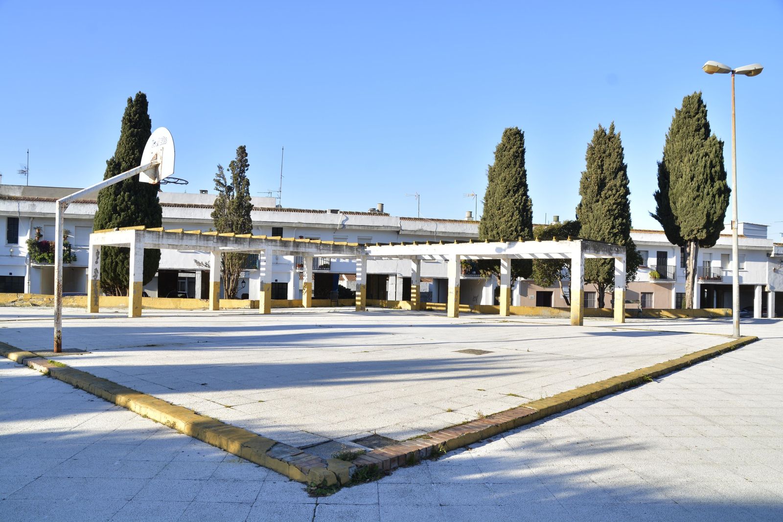 La plaza Mariquiqui se encuentra actualmente en un claro estado de deterioro.