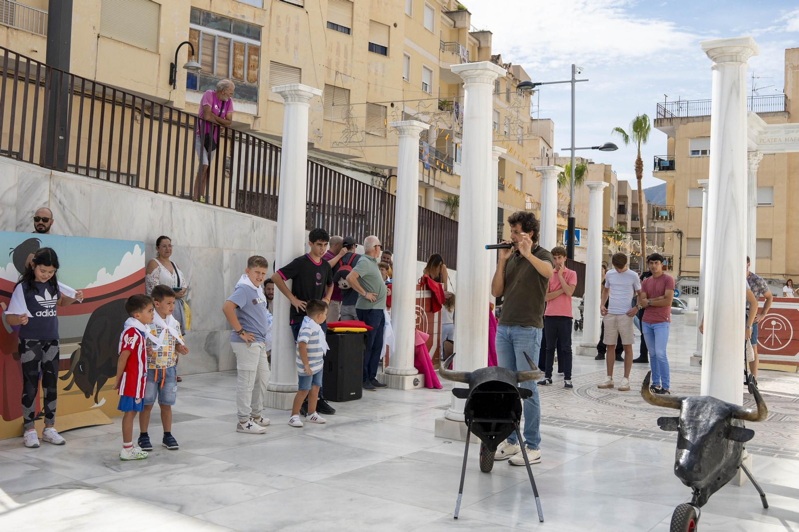 Las imágenes del taller de toros para niños y toro mecánico en Macael
