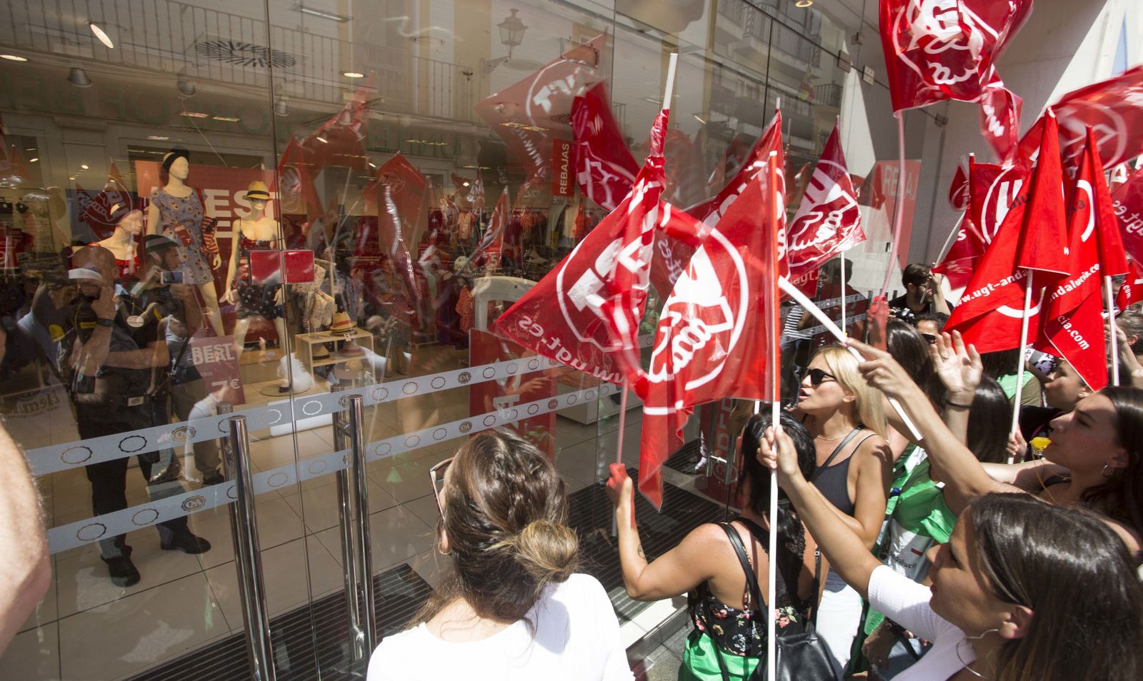 Las imágenes de la huelga del Comercio