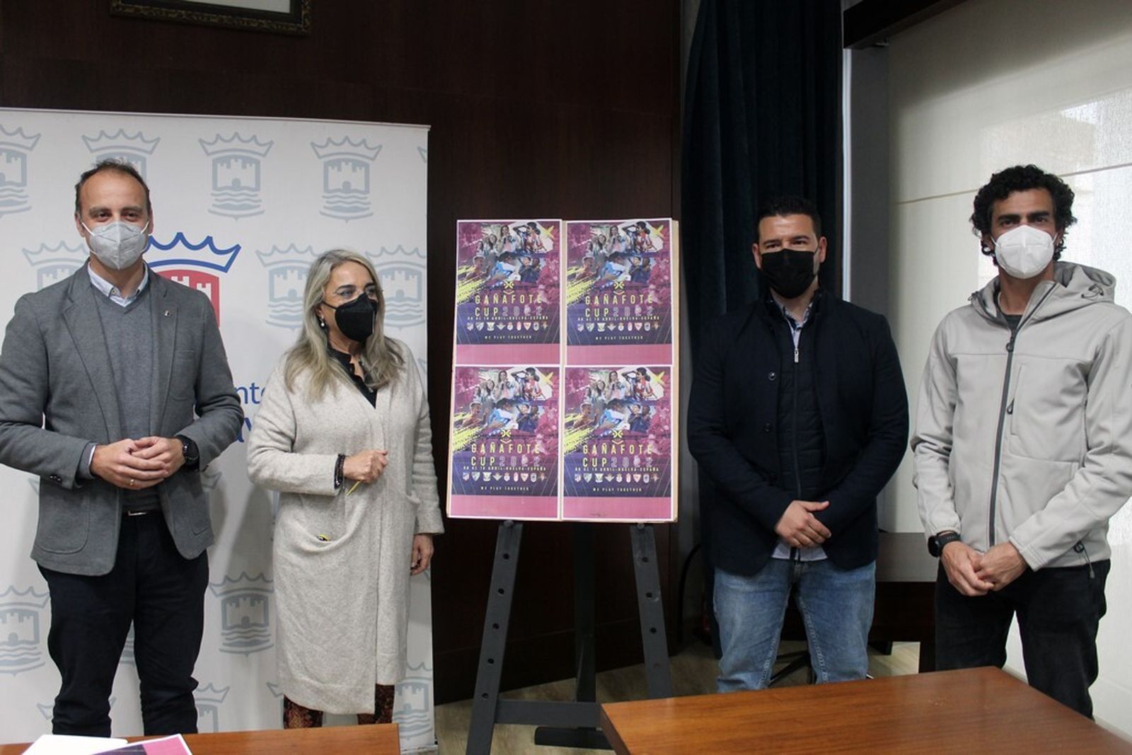 Un momento de la presentación del torneo en Cartaya.