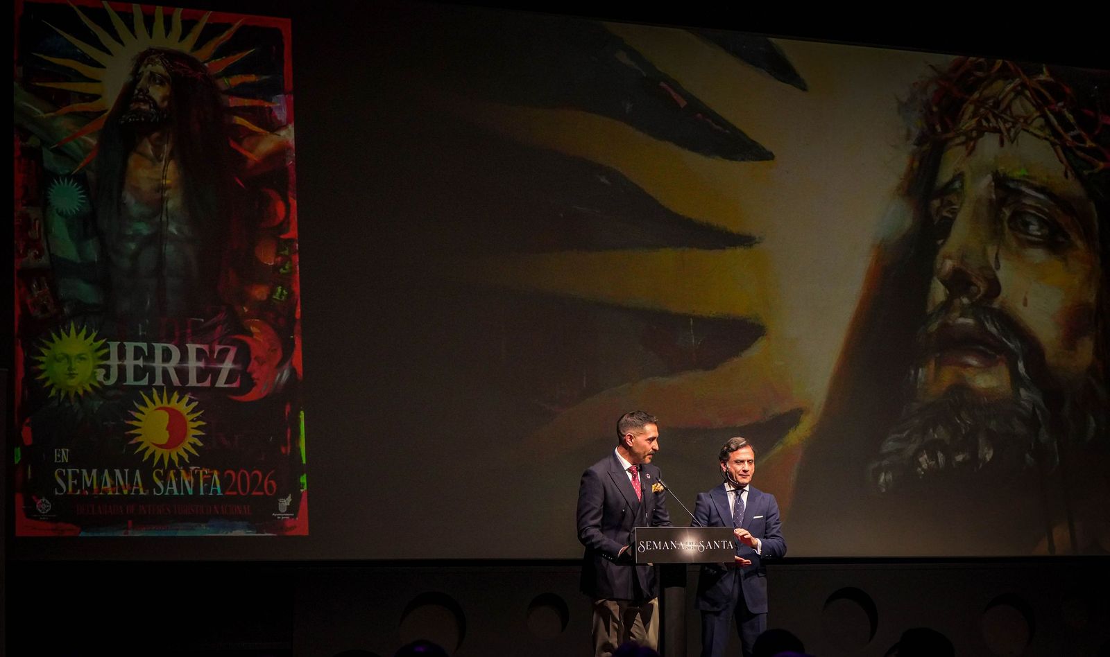 Imágenes de la presentación del cartel de la Semana Santa de Jerez 2026