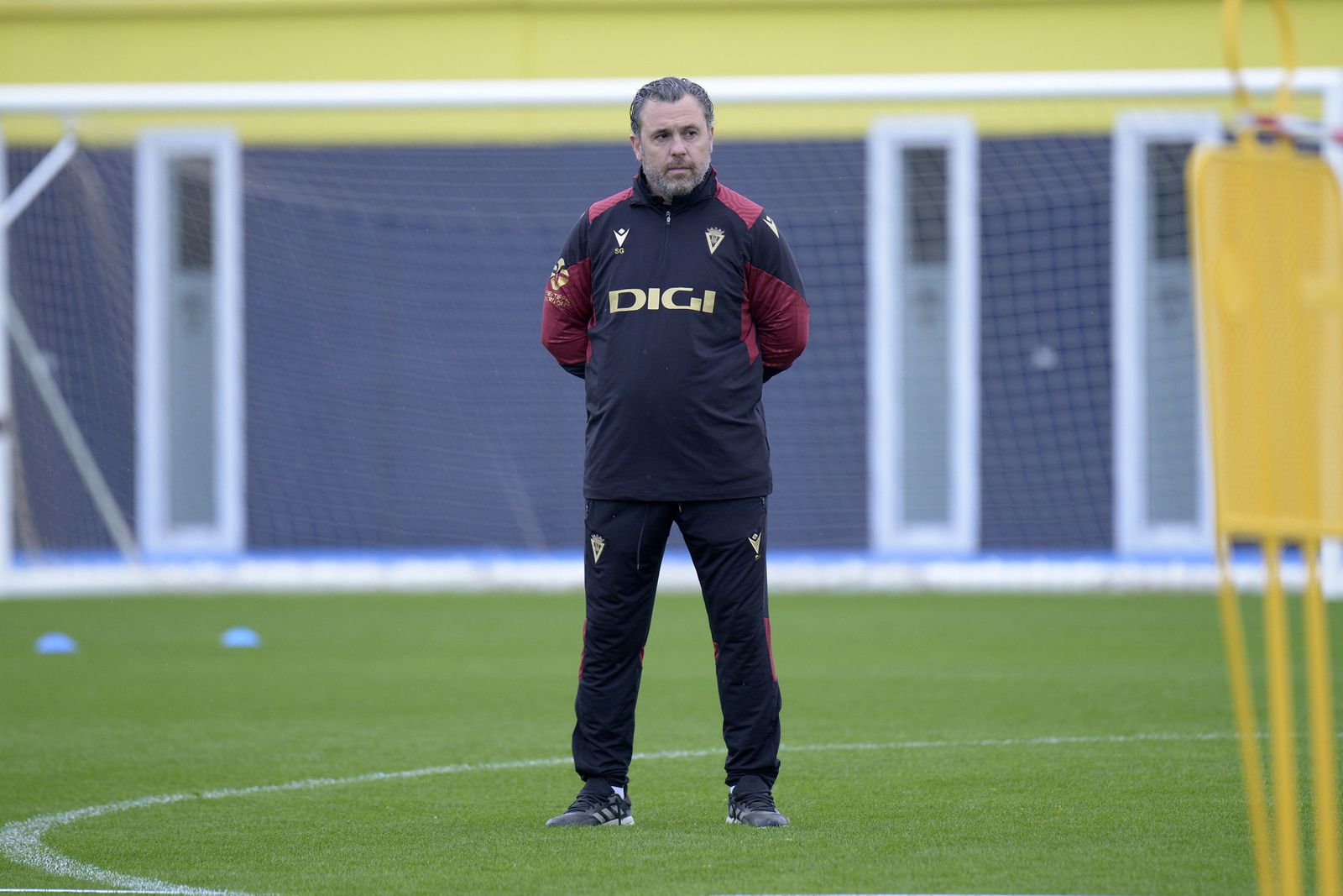 Sergio González en el entrenamiento del miércoles.