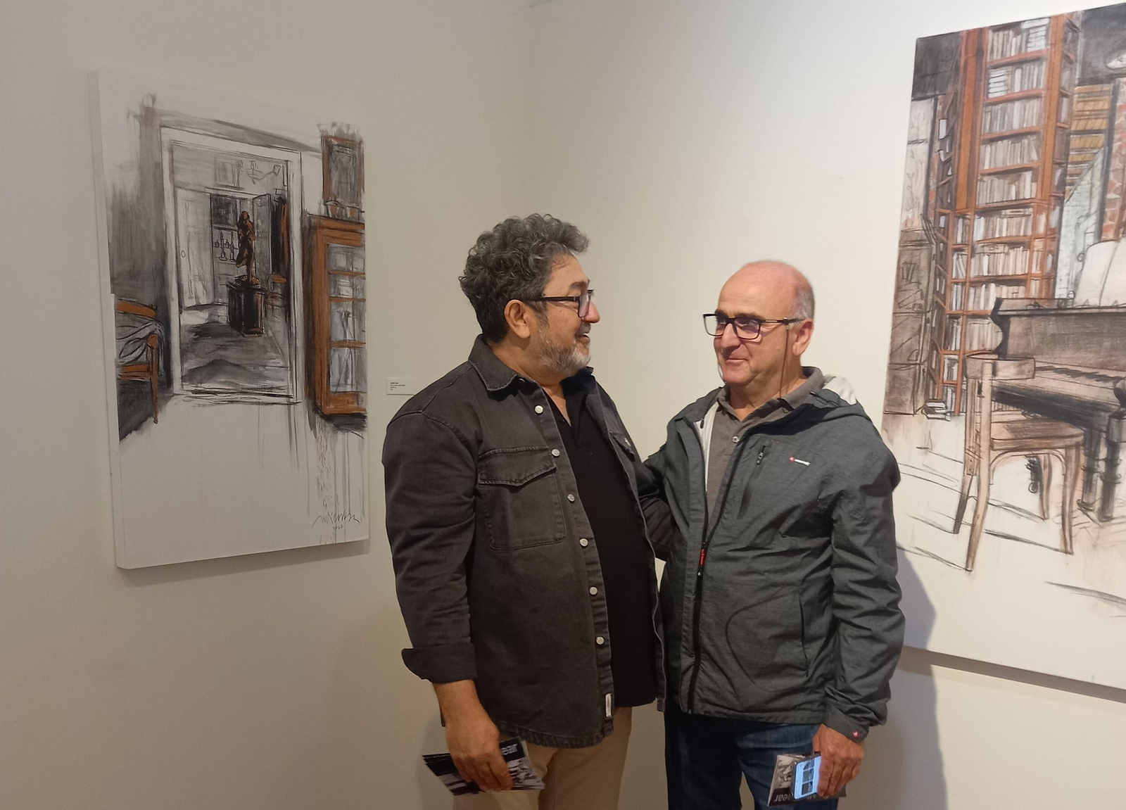 Jacinto Gutiérrez junto a Juan Vida.