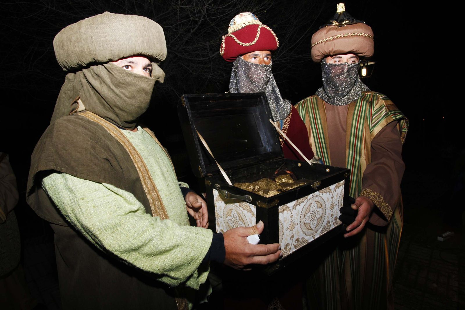 Las imágenes de los Reyes Magos recogiendo el oro en las Minas de Tharsis