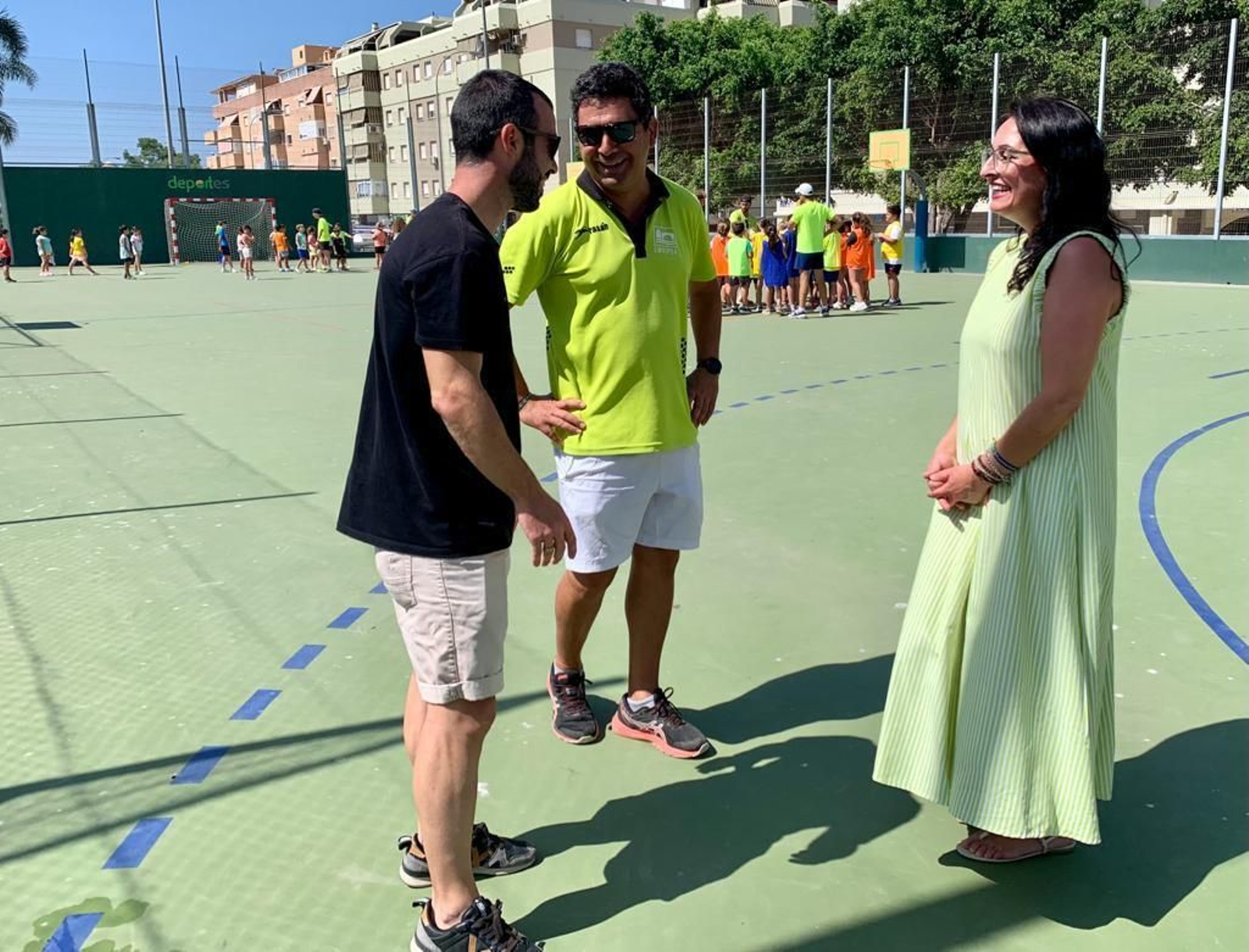 Vista del campamento de verano en Vélez-Málaga