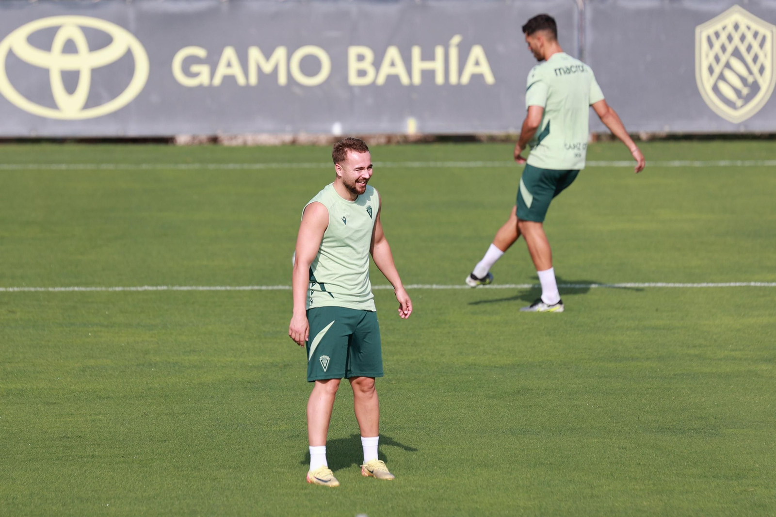 Ontiveros en una sesión de esta pretemporada.