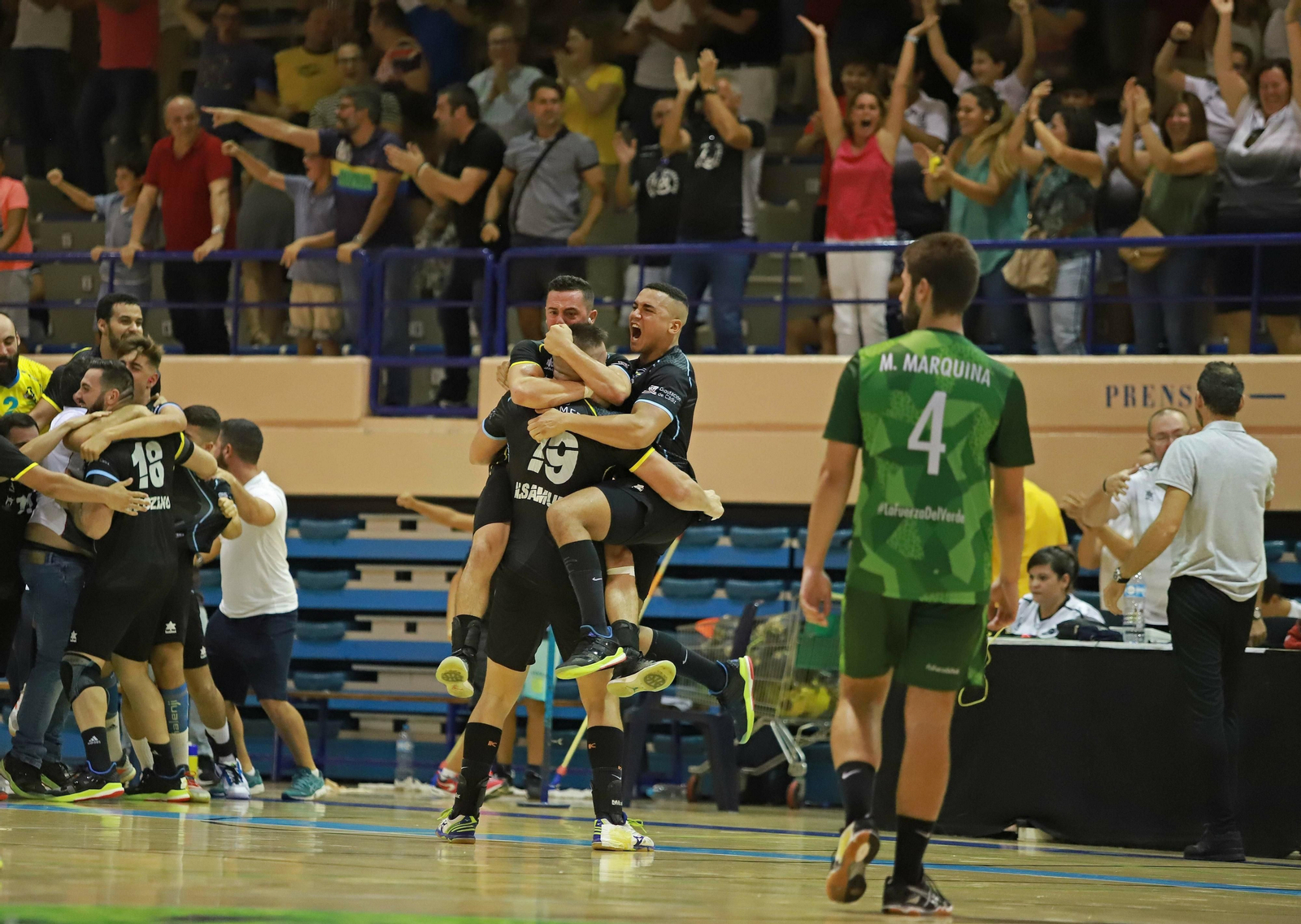 El Ciudad de Algeciras, tras su victoria ante el Safa.