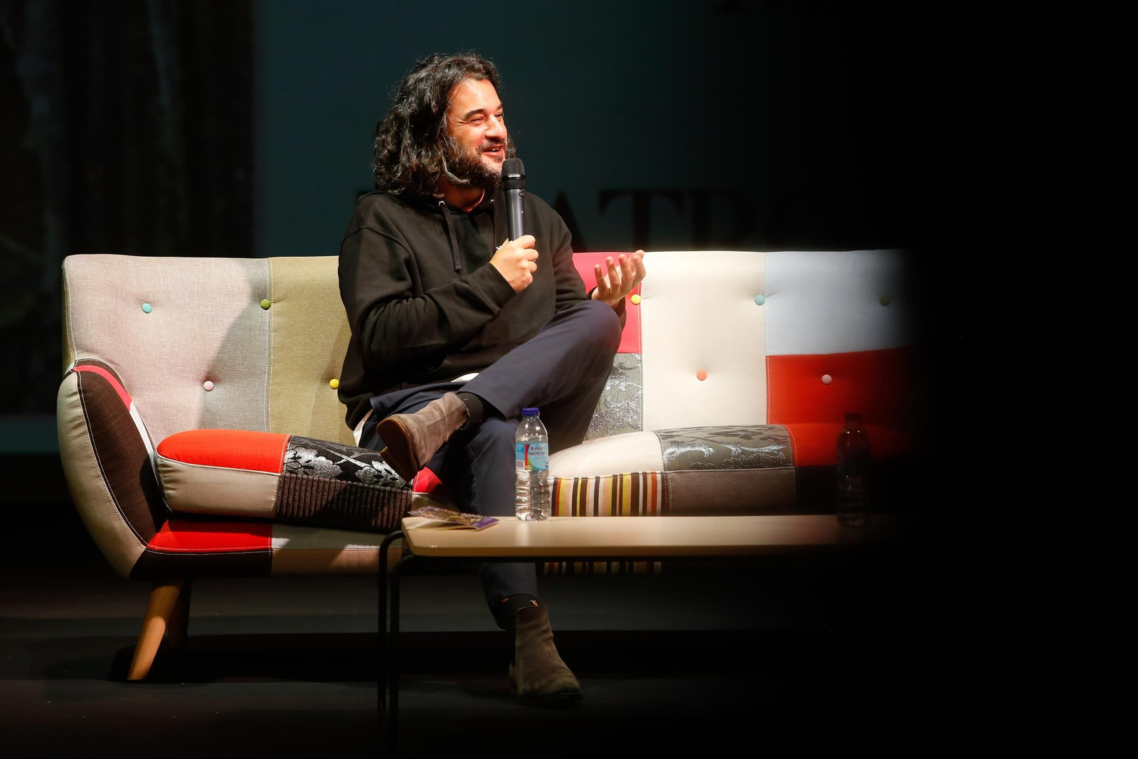 Manuel Jabois en el Aula de Literatura de San Roque, este miércoles.