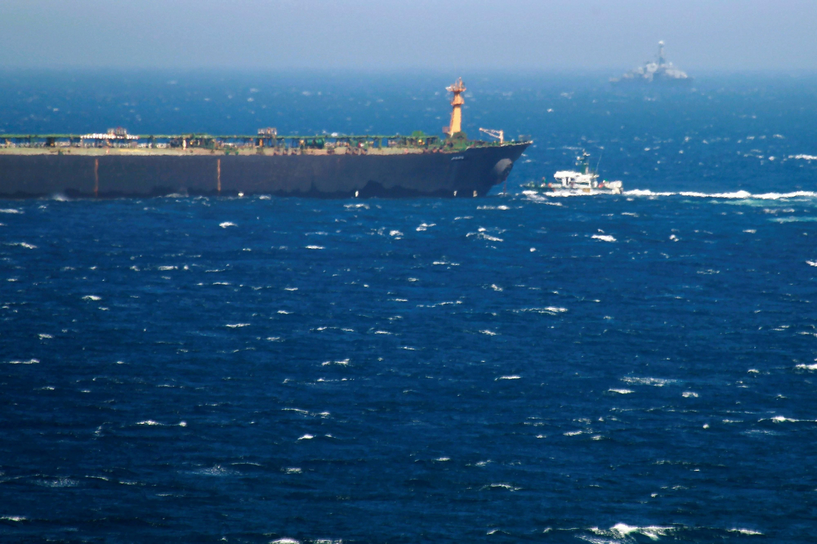 Vista del superpetrolero iraní 'Adrian Darya 1'.