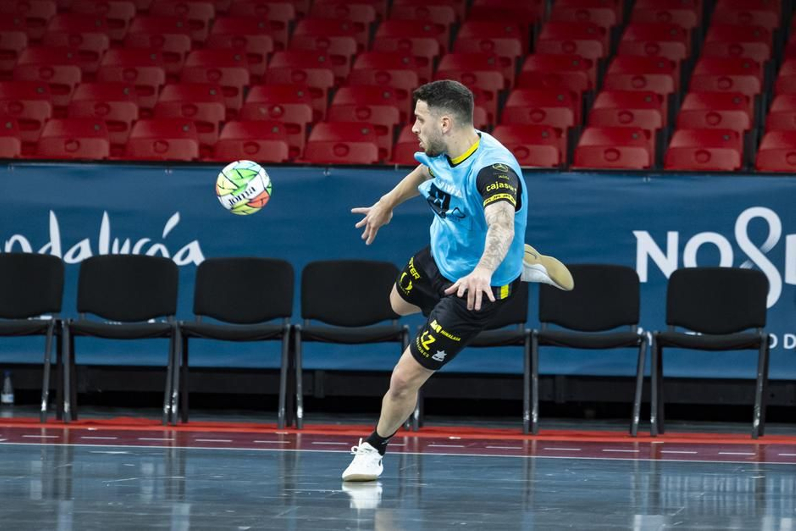 Llegada a Sevilla y último entrenamiento del Jaén Paraíso Interior FS antes de la Copa del Rey