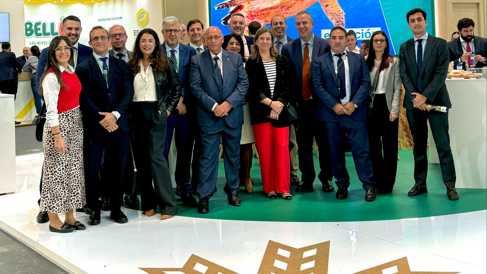 Miembros de Caja Rural Granada hoy en Fruit Attraction