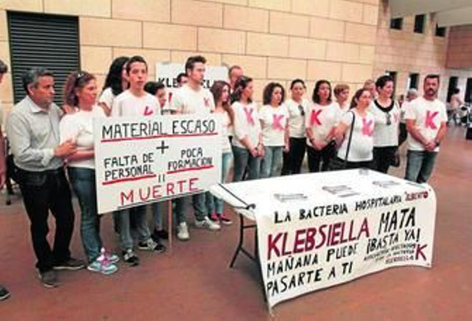 Una concentración de la Asociación de Afectados por la Bacteria Klebsiella celebrada el pasado año.