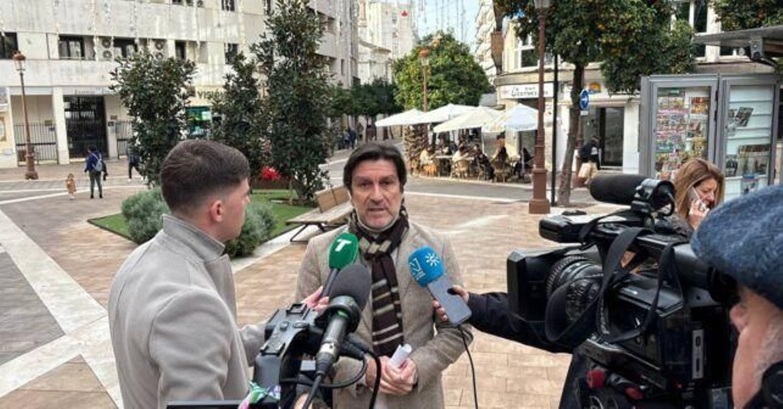 Enrique Gaviño durante una convocatoria de prensa.