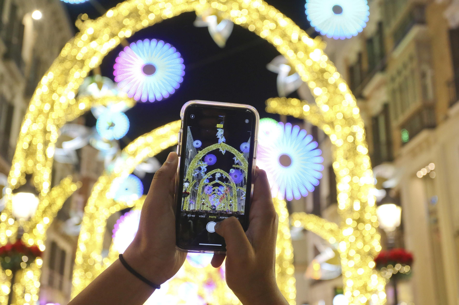 Las fotos de las luces de Navidad en Málaga Las fotos de las luces de Navidad en Málaga