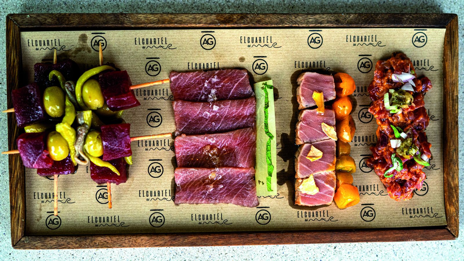 Menú degustación de atún de almadraba