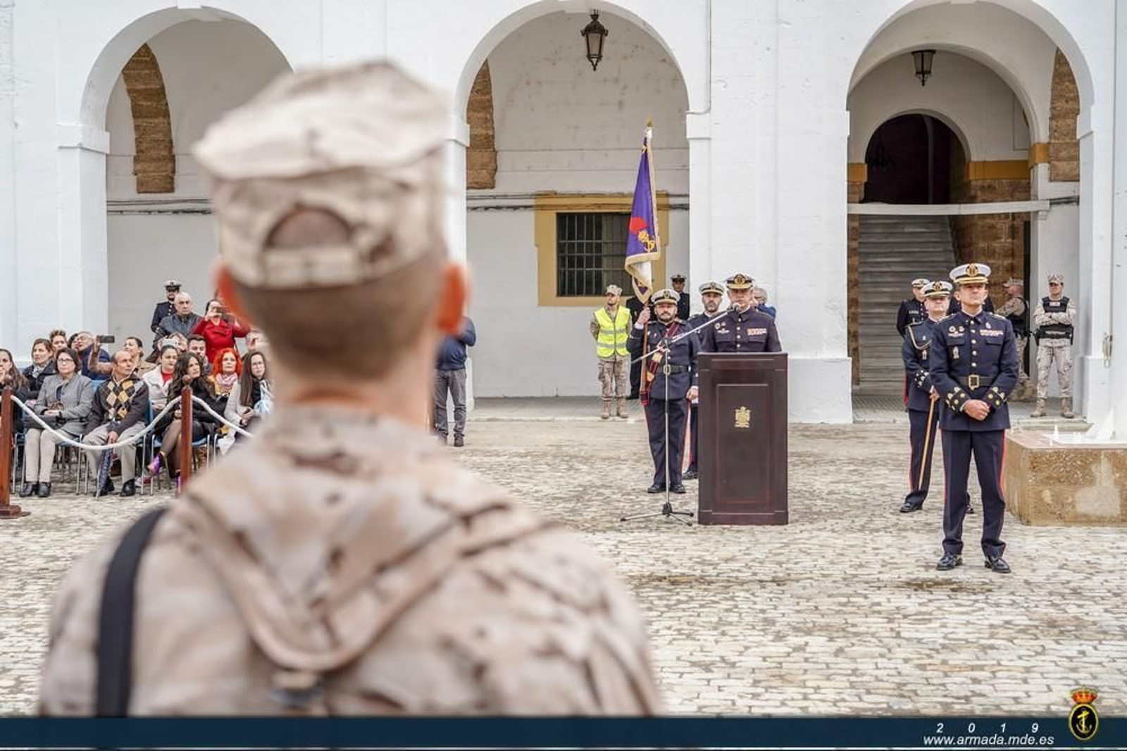 Las imágenes del recibimiento a los infantes de Marina de Mali