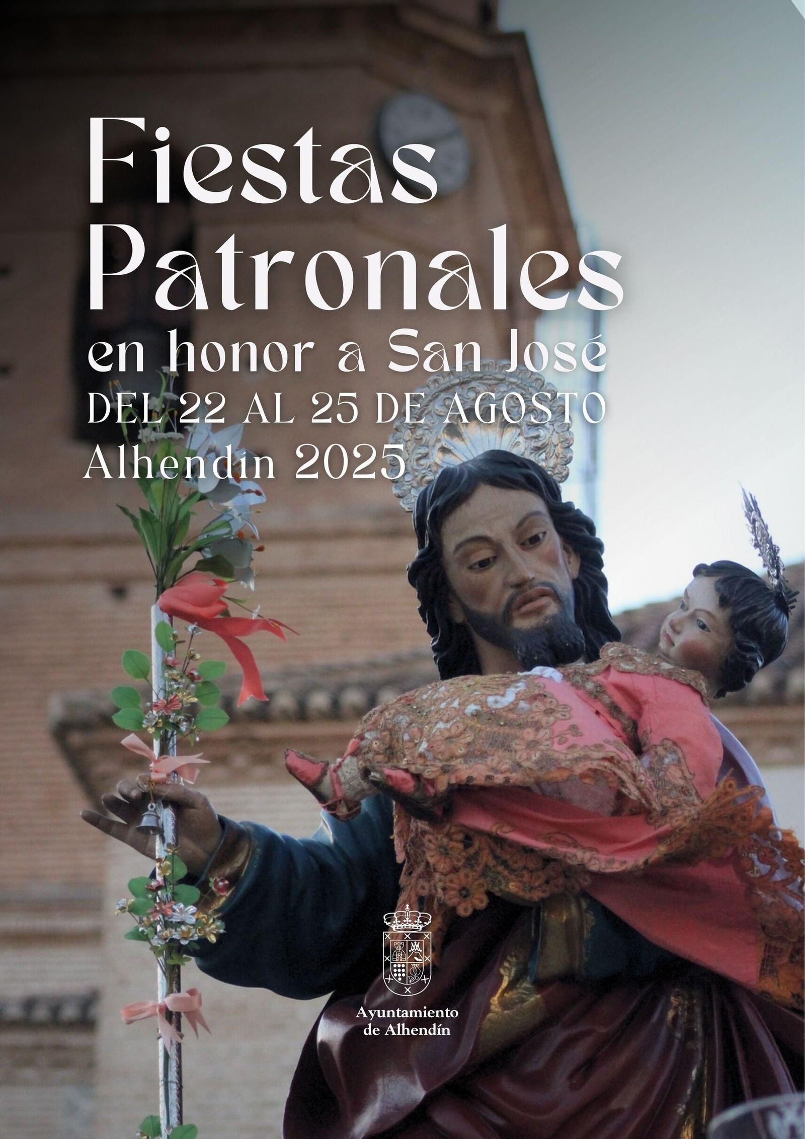 Cartel oficial de las fiestas de Alhendín 2025.