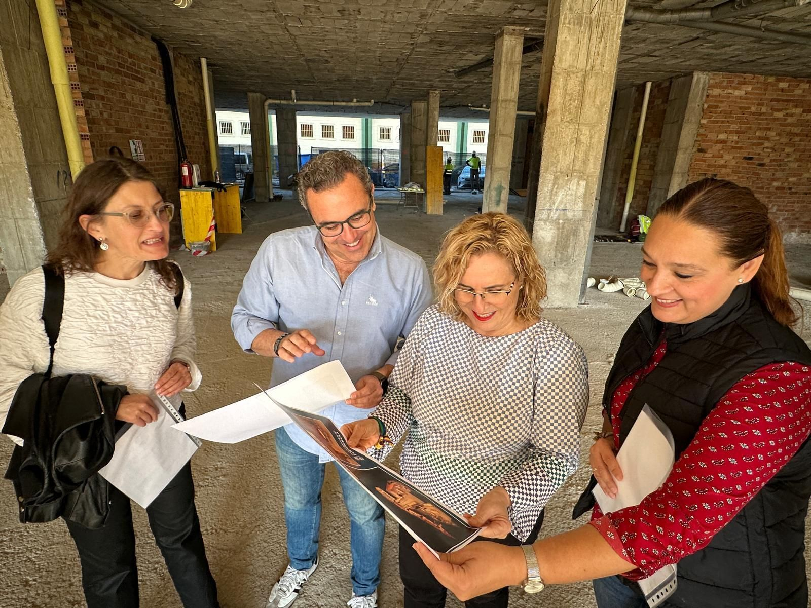 La visita institucional a los trabajos.