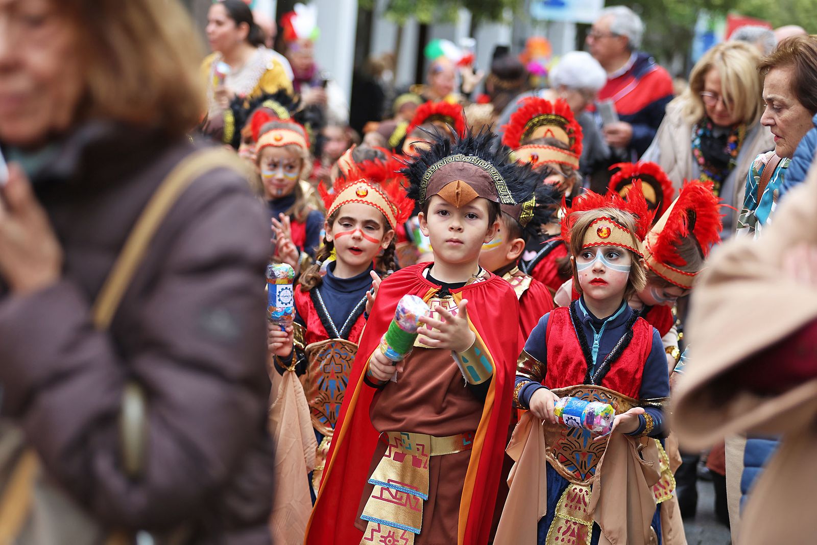 Imágenes del desfile “Un paseo por la historia”  de los niños del colegio Funcadia de Huelva