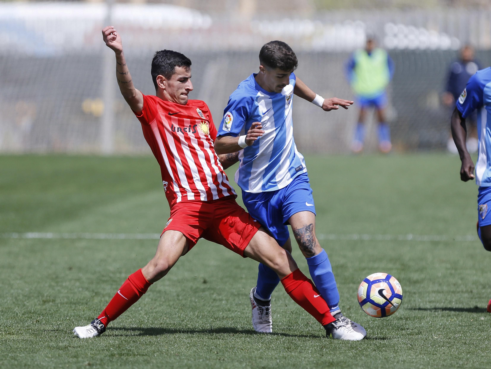 Meléndez, en un partido de la pasada temporada con el Málaga juvenil. Meléndez, en un partido de la pasada temporada con el Málaga juvenil.