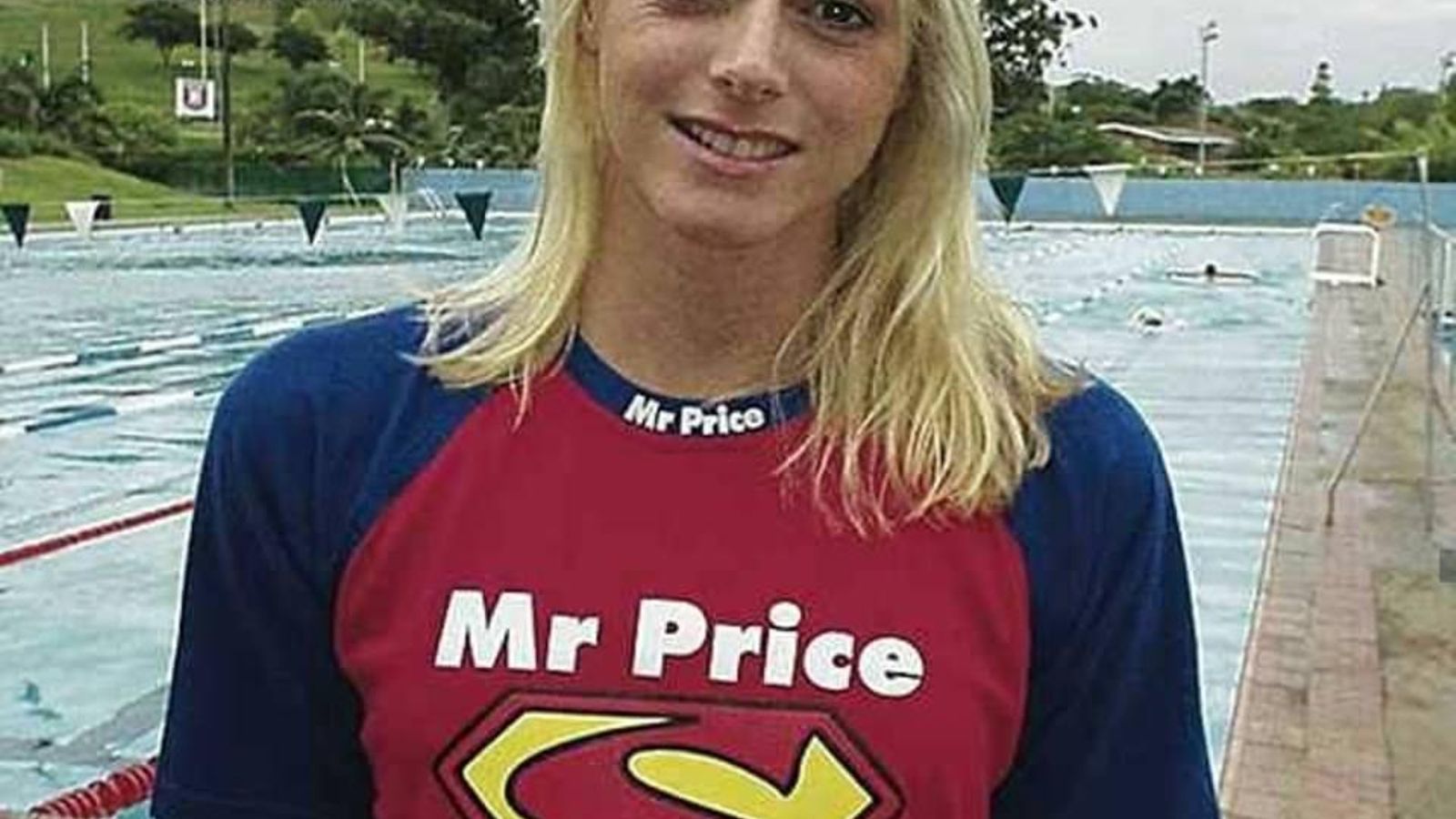 Charlene, en sus tiempos de nadadora.